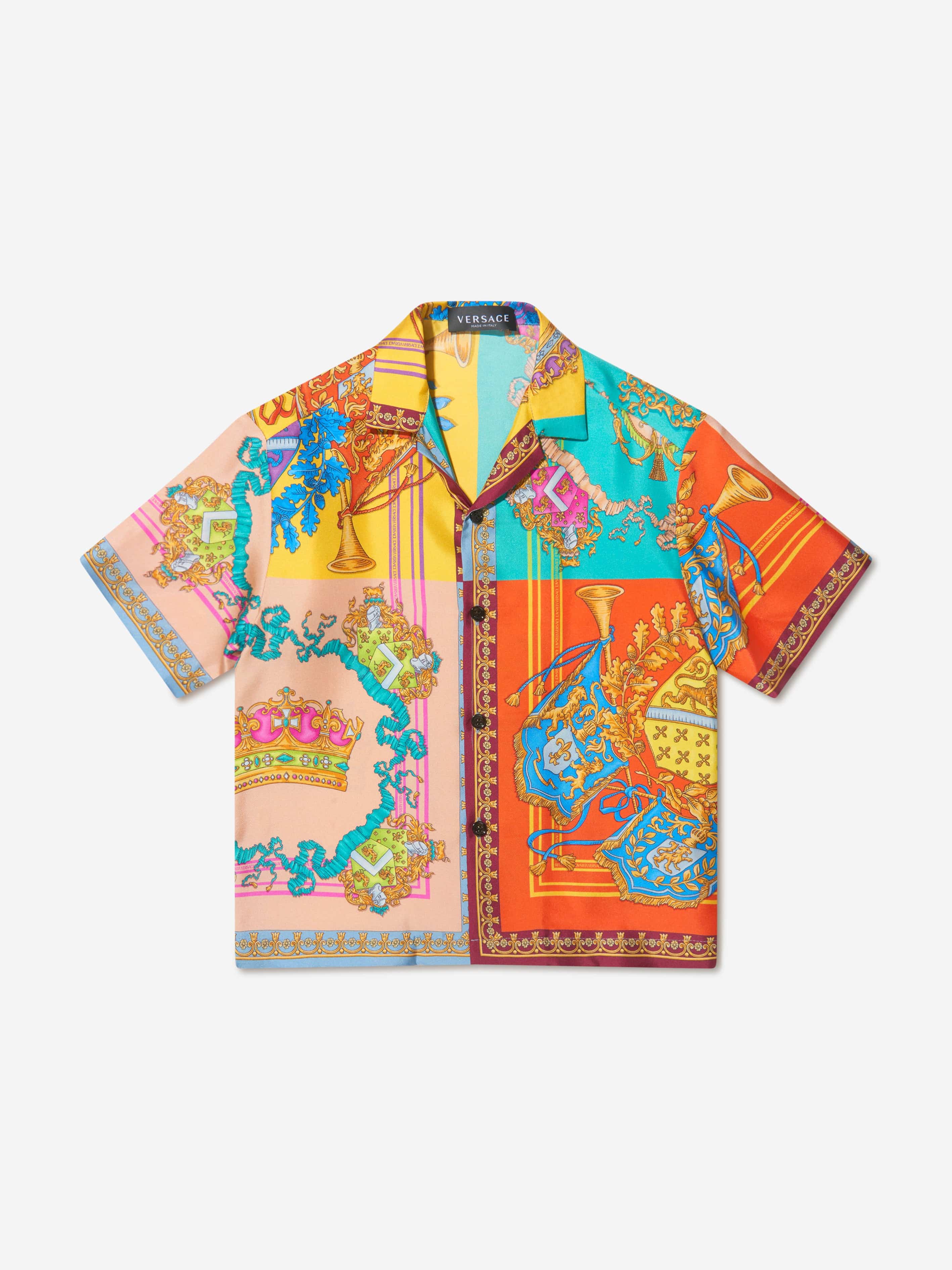 Versace Boys Silk Royal Rebellion Shirt