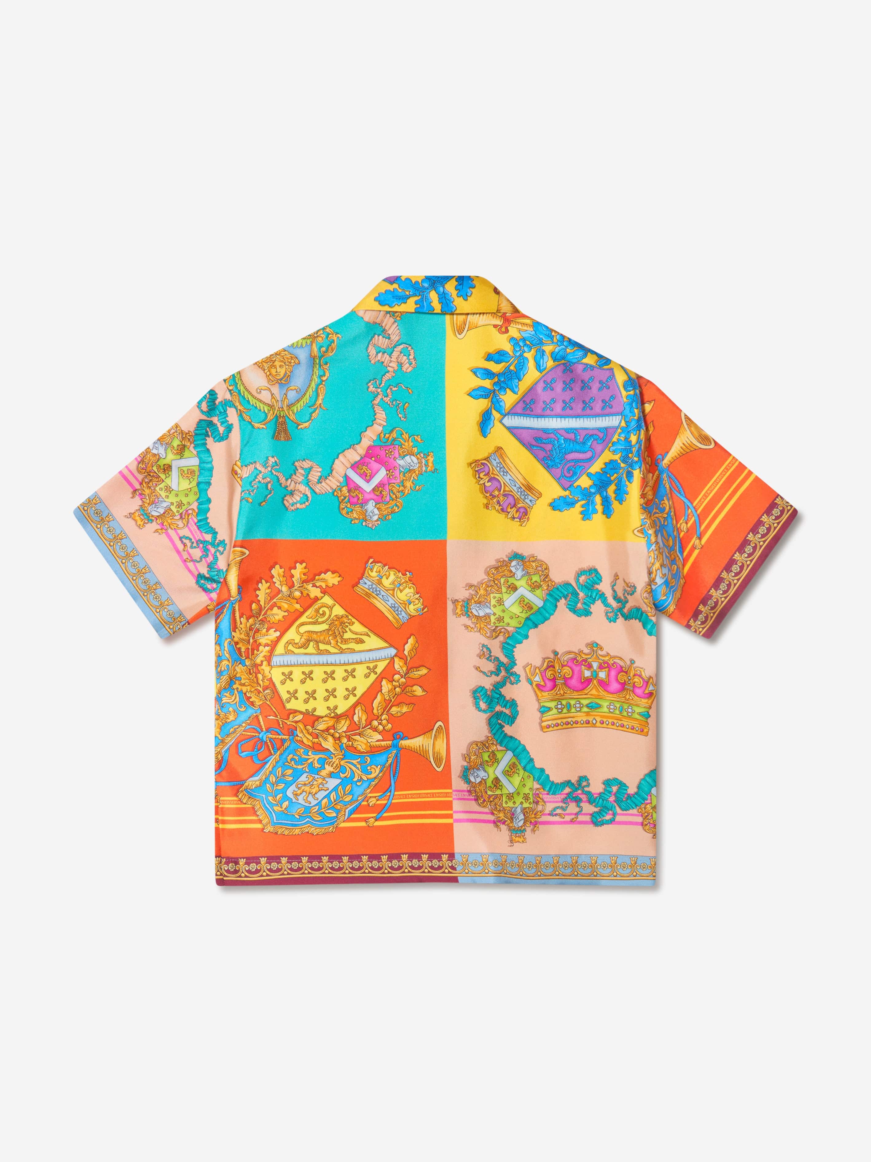 Versace Boys Silk Royal Rebellion Shirt