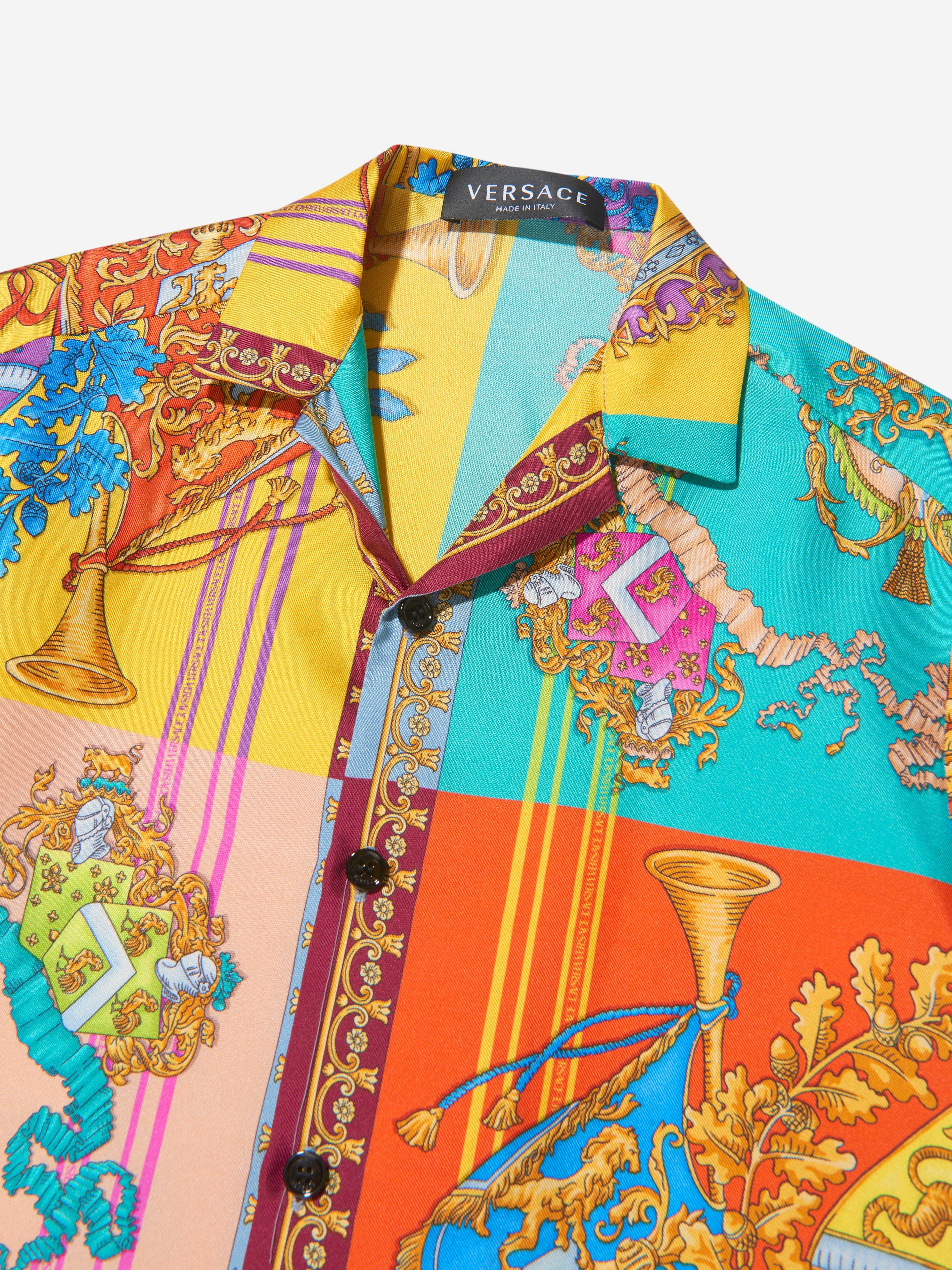 Versace Boys Silk Royal Rebellion Shirt