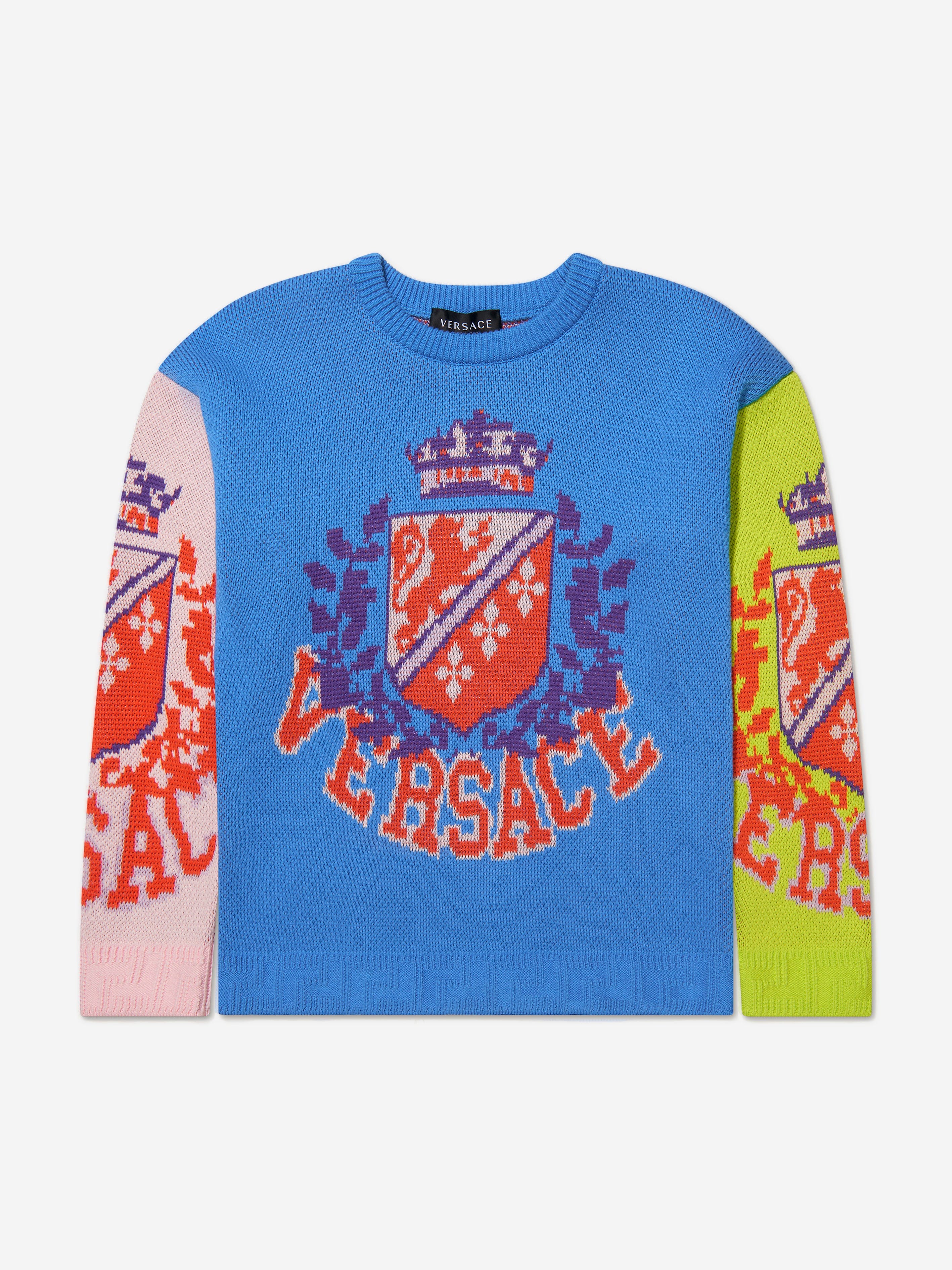 Versace Unisex Cotton Knitted Royal Rebellion Jumper