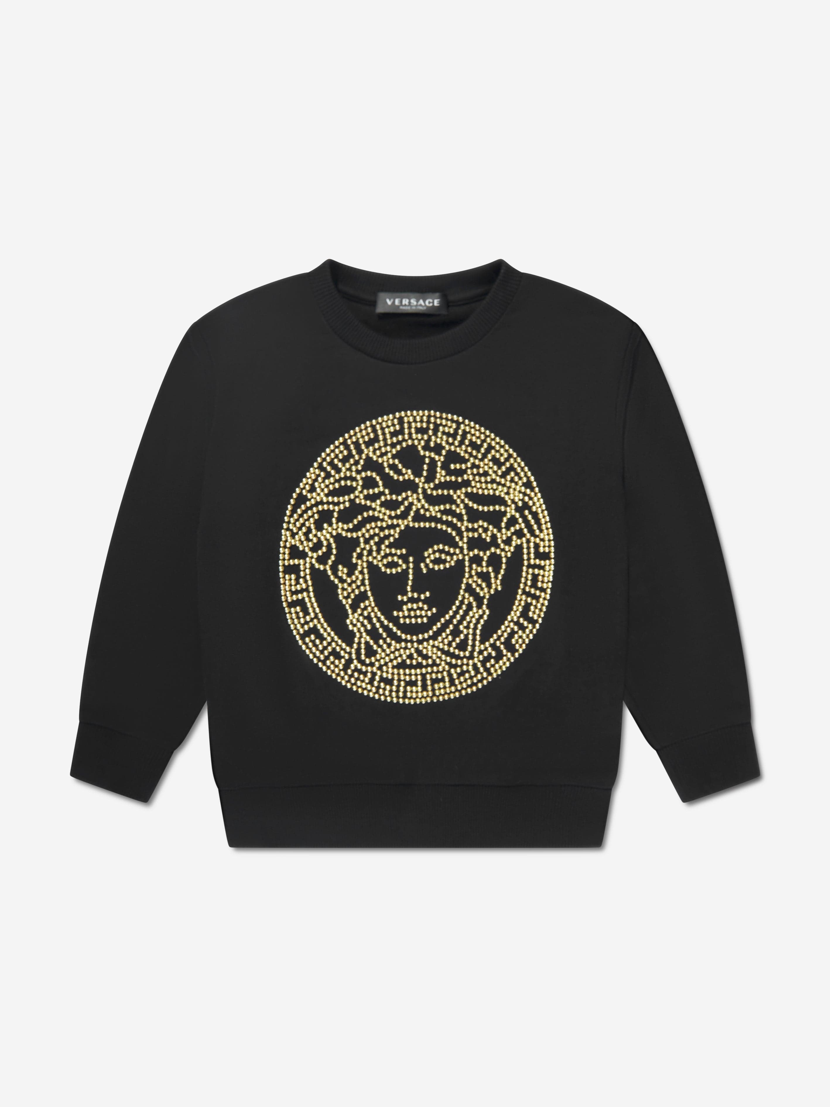 Versace Kids Medusa Logo Sweatshirt in Black