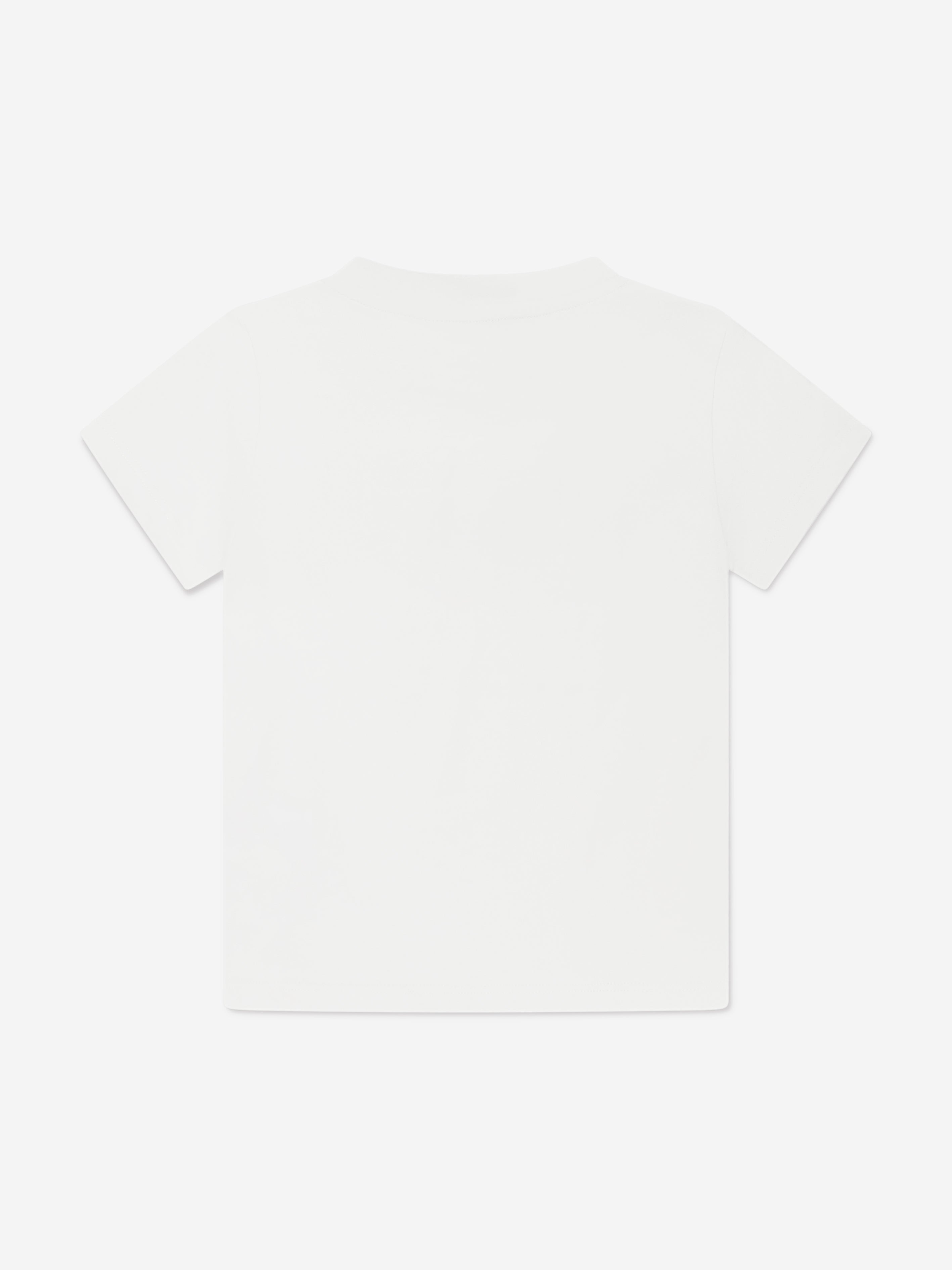 Versace Kids Crystal Logo T-Shirt in White