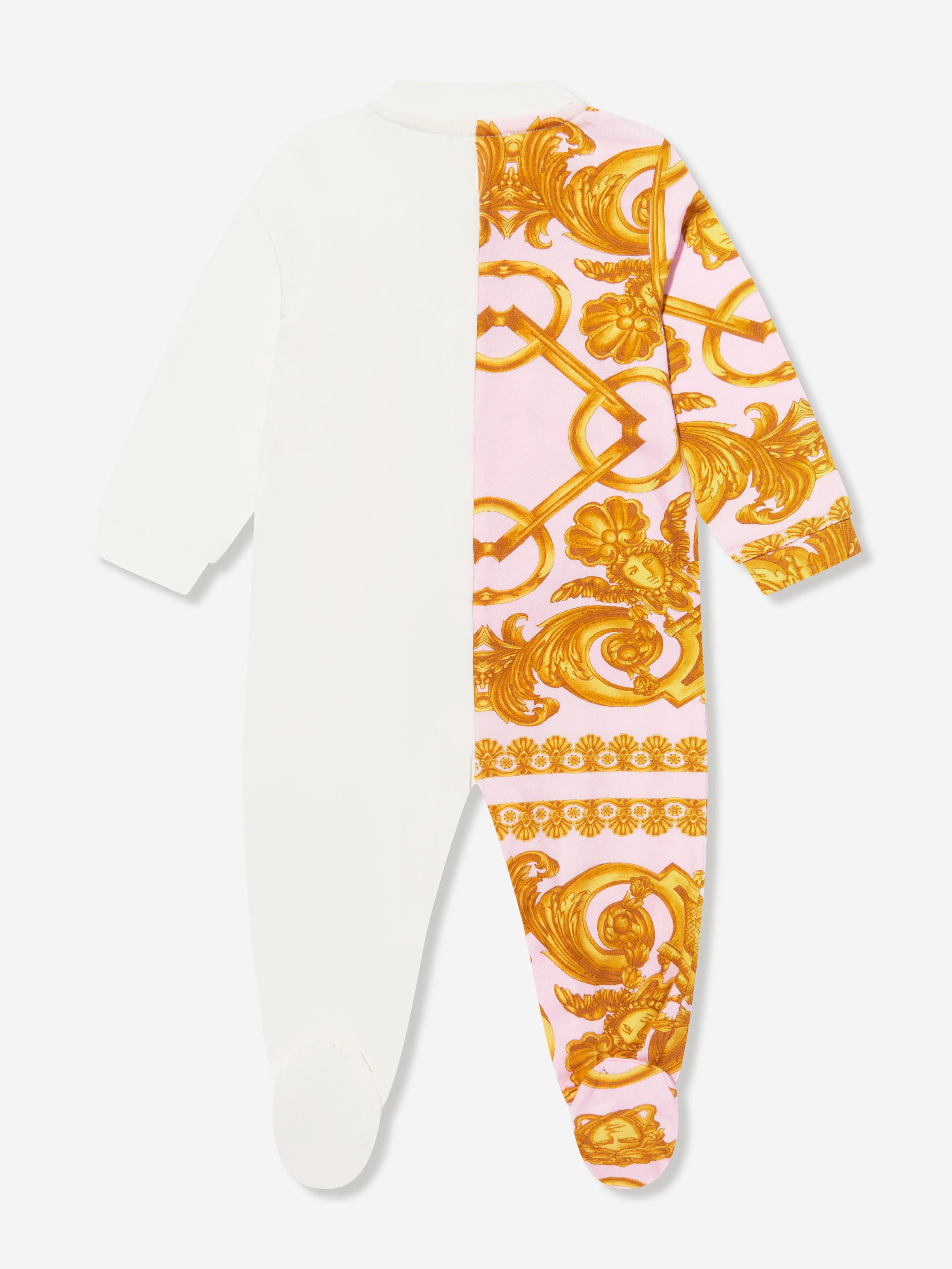 Versace Baby Girls Logo Babygrow in White