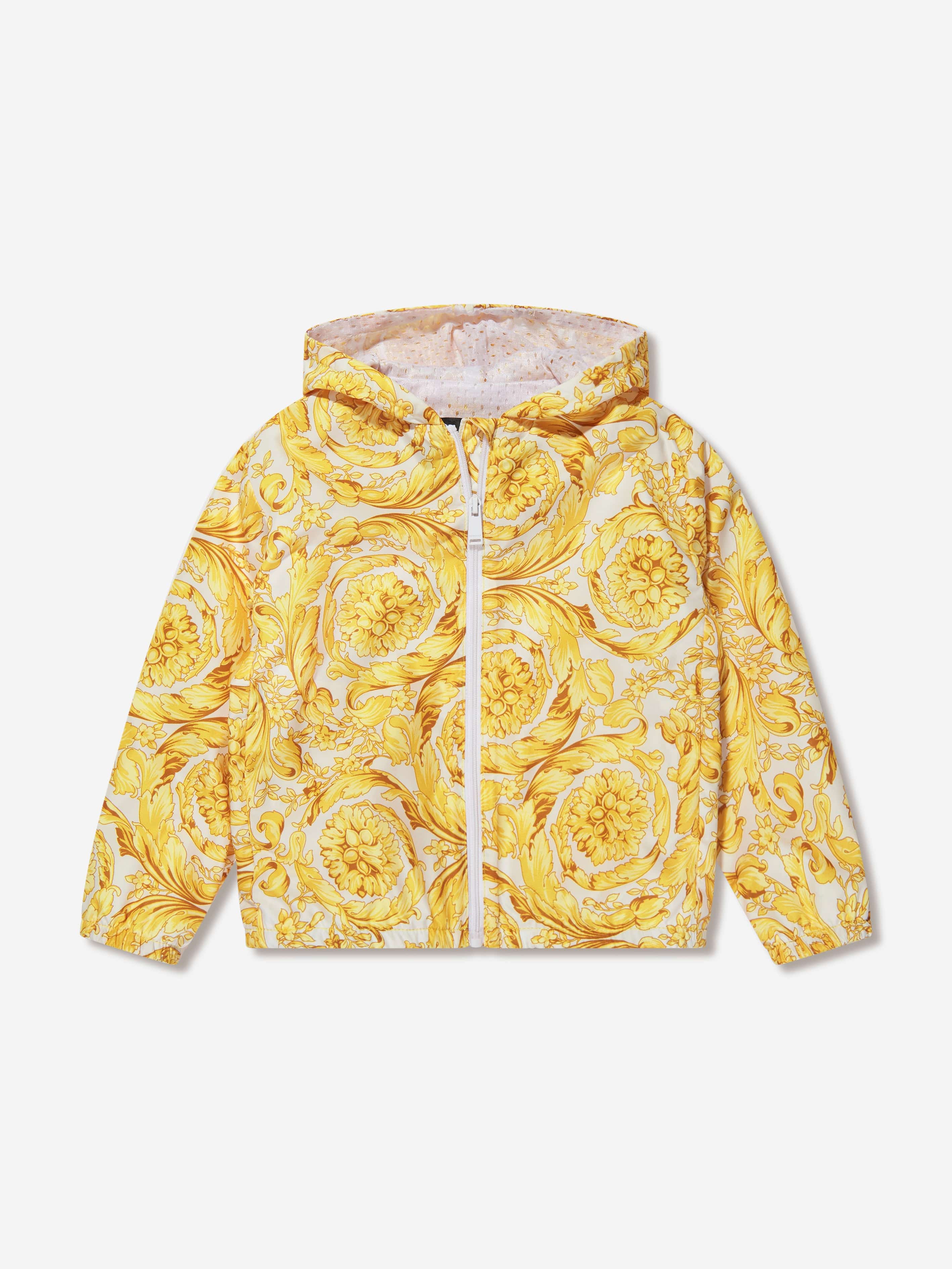 Versace Baby Barocco Windbreaker in Gold