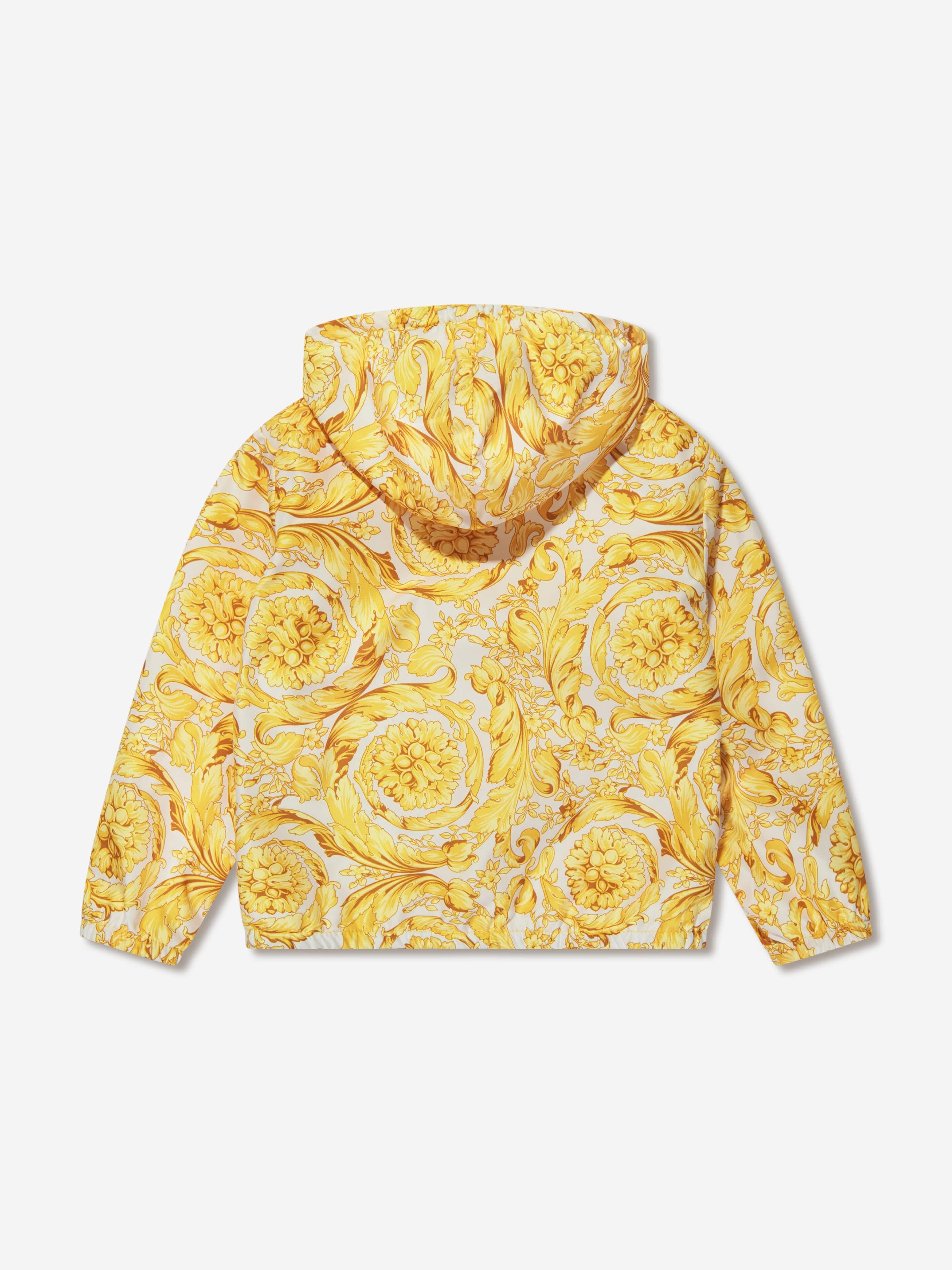 Versace Baby Barocco Windbreaker in Gold