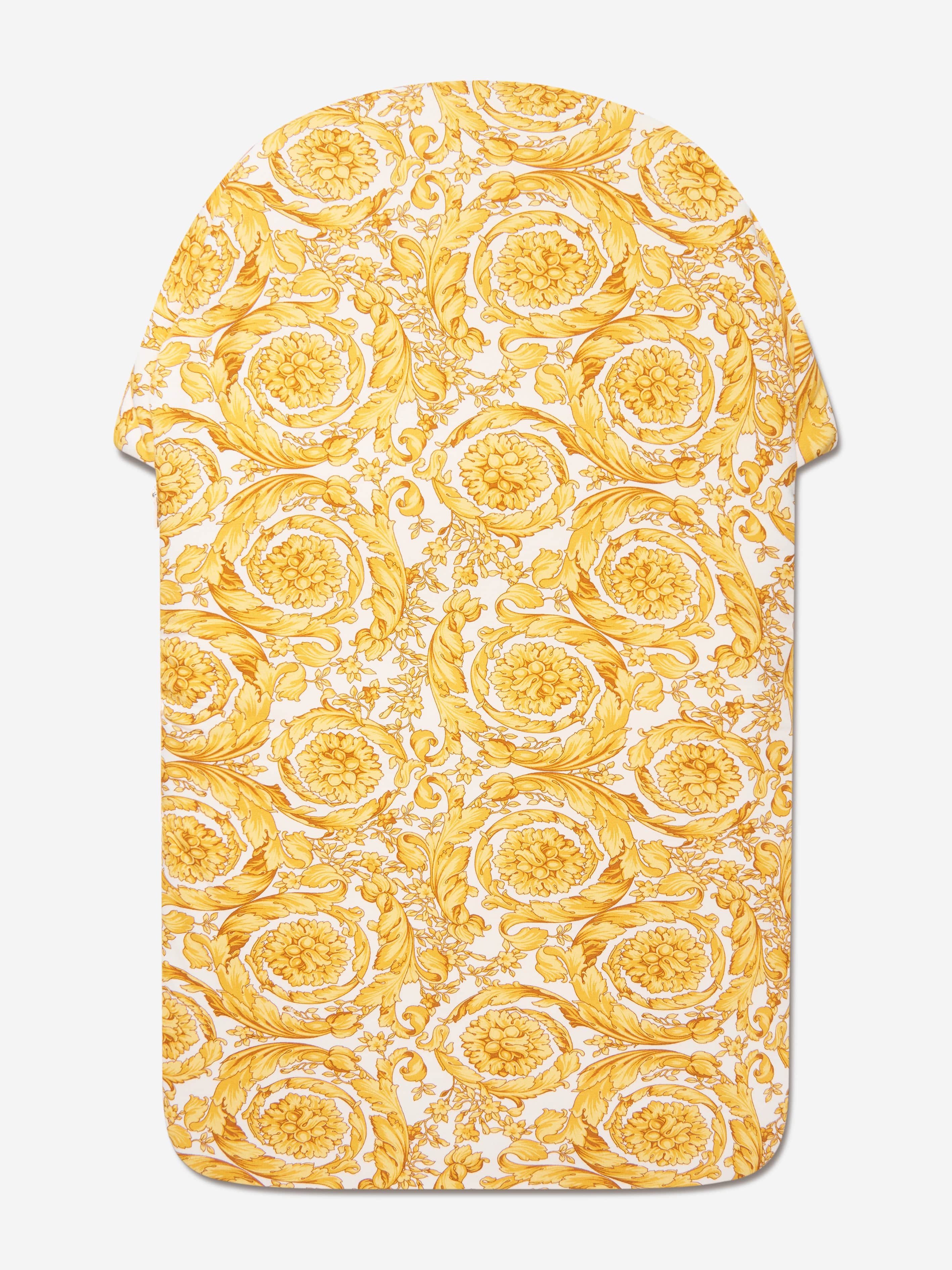 Versace Baby Barocco Print Nest in Gold