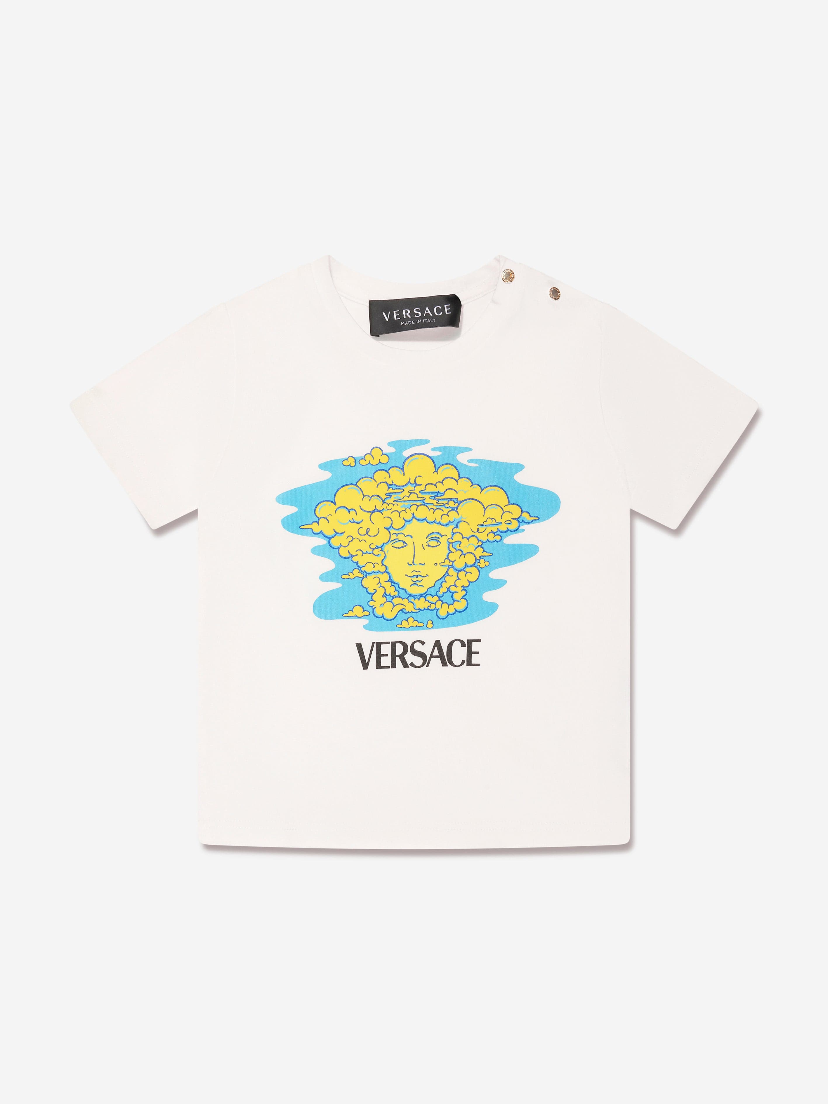 Versace Baby Boys Medusa Logo T-Shirt in White