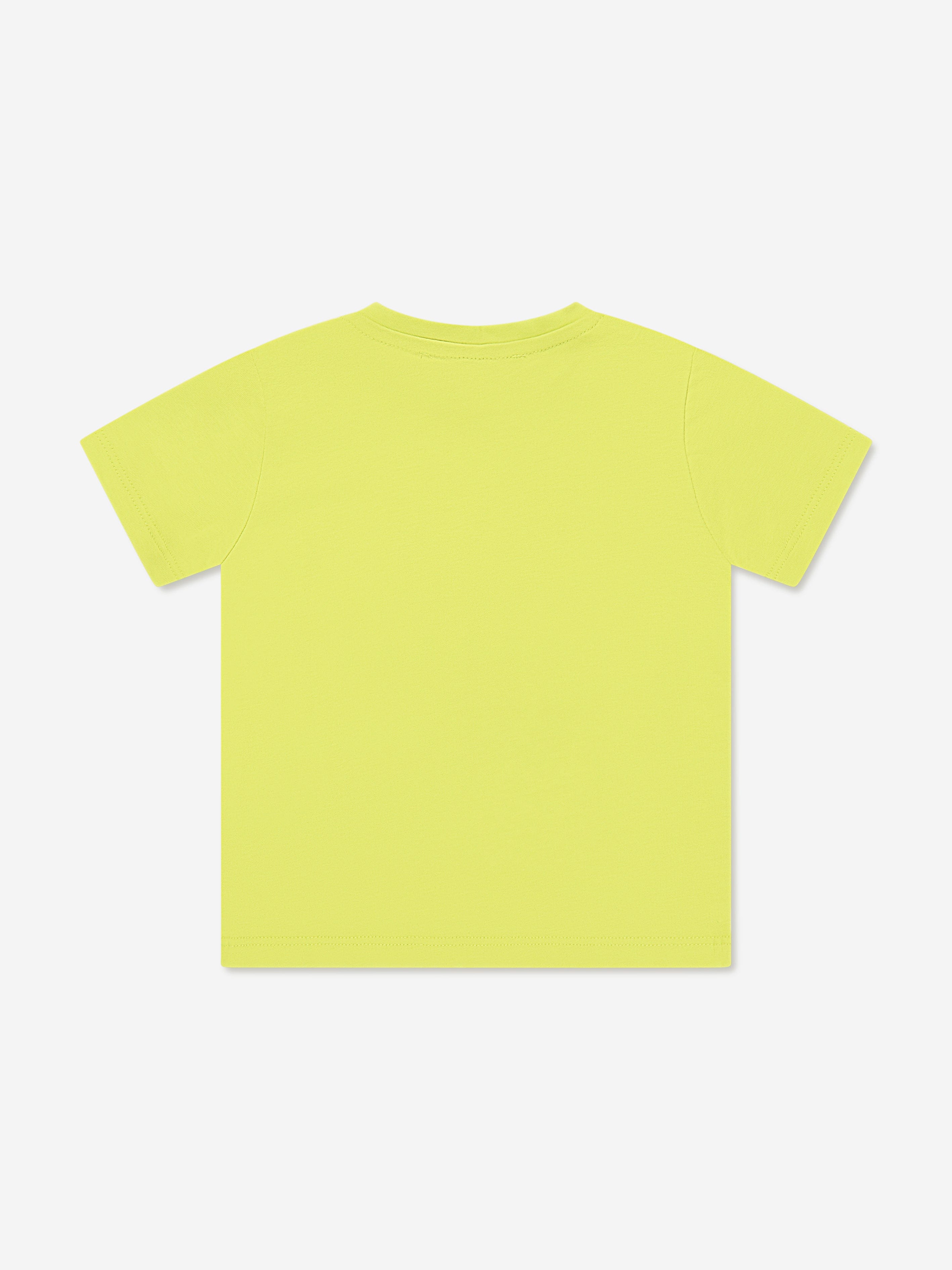 Versace Baby Boys Medusa Logo T-Shirt in Lime