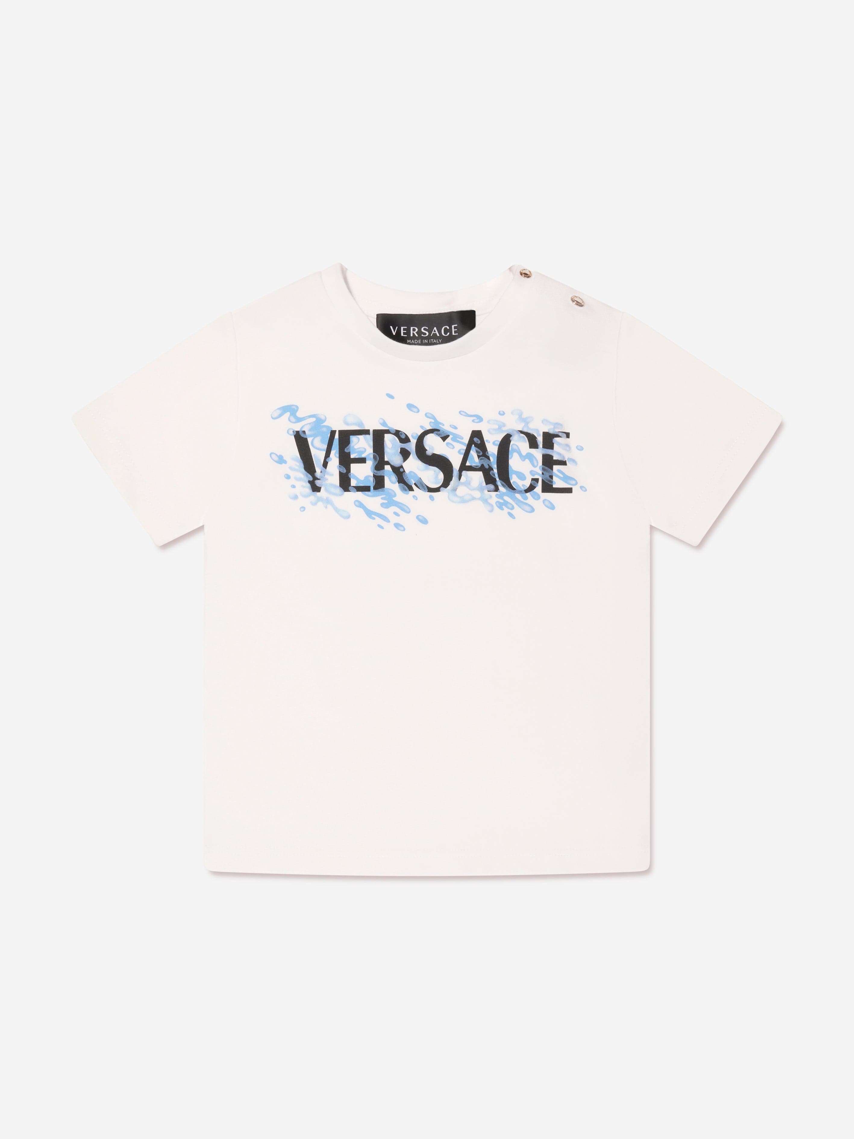 Versace Baby Boys Logo T-Shirt in White