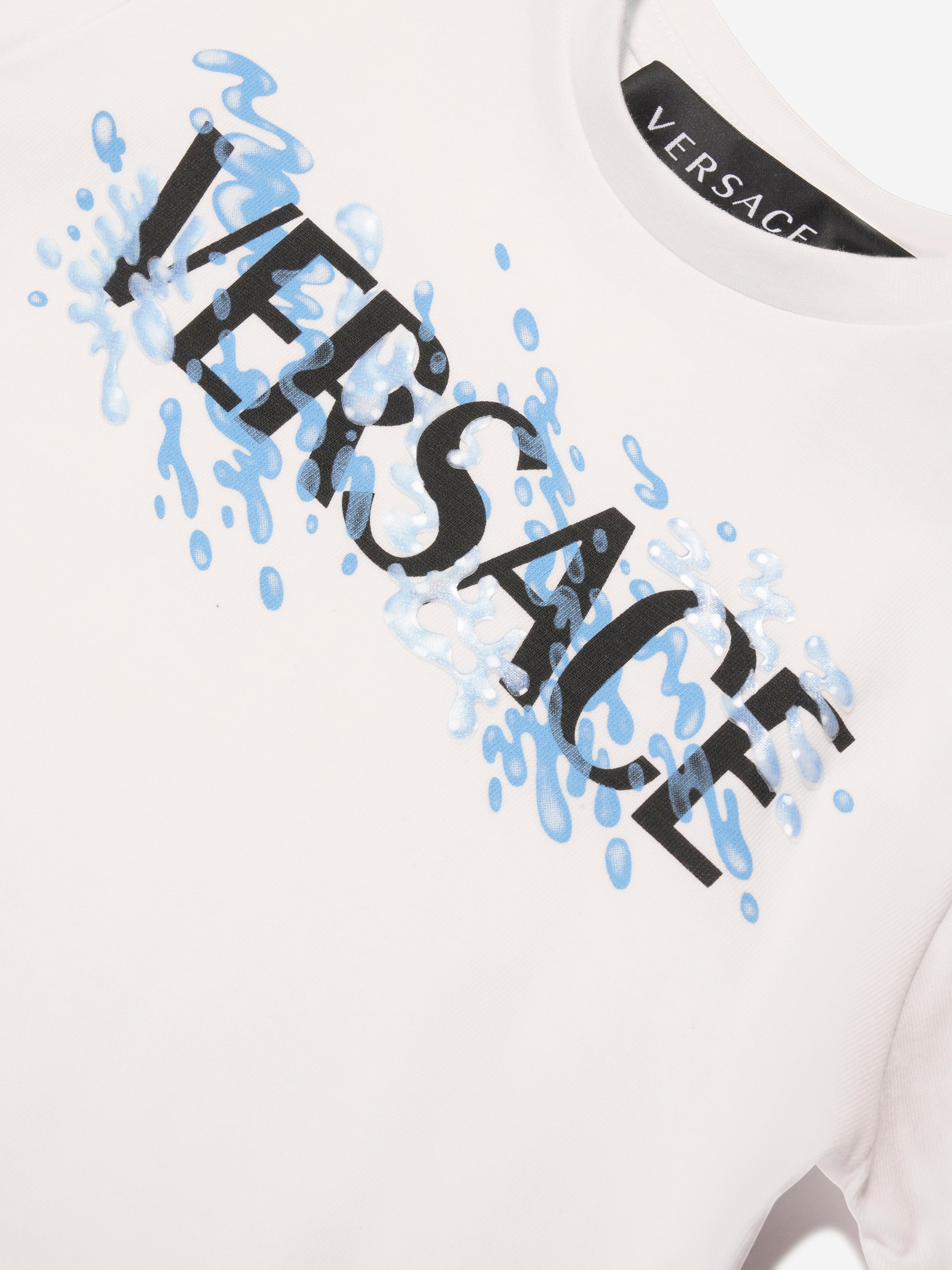 Versace Baby Boys Logo T-Shirt in White