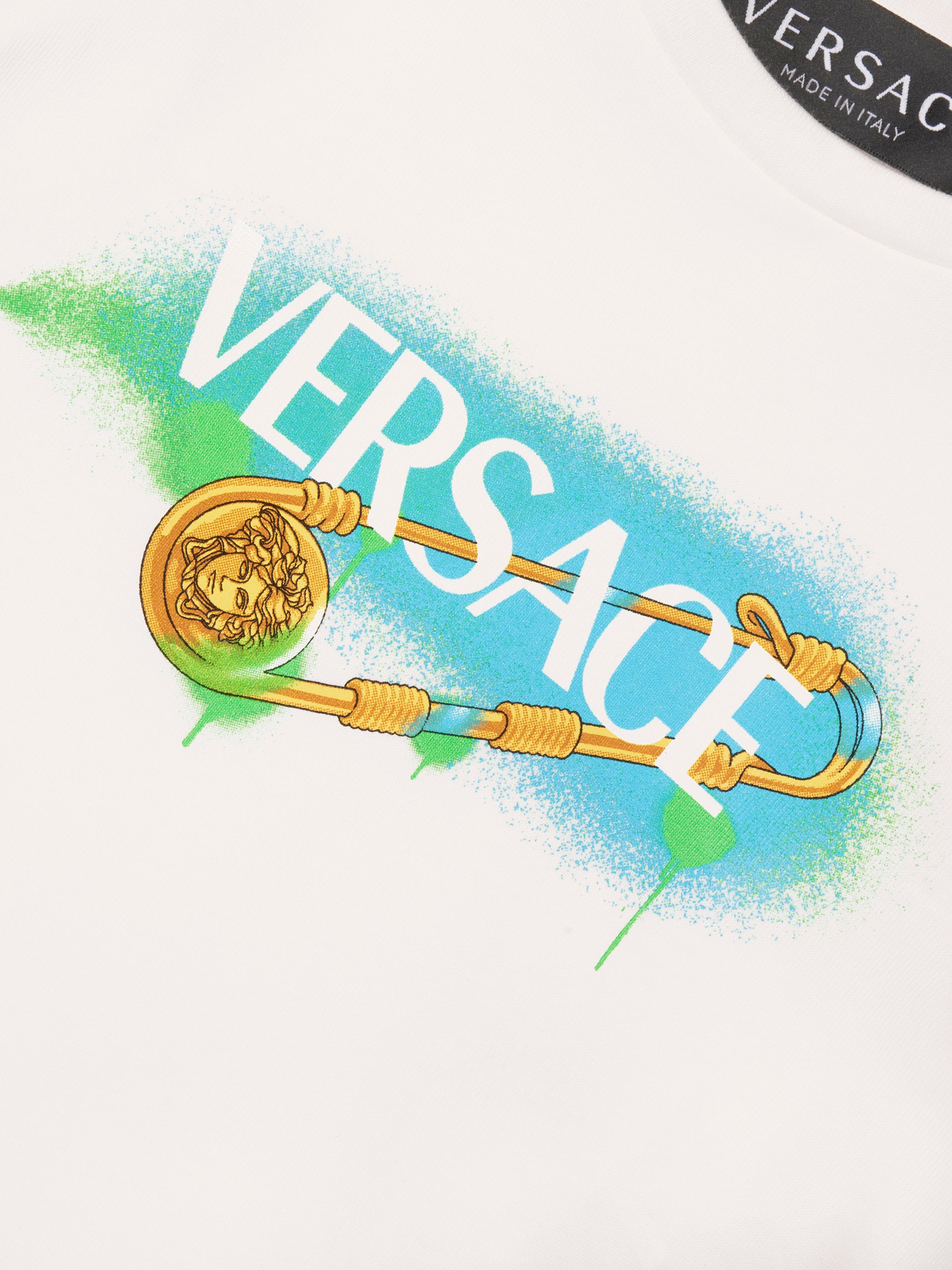 Versace Baby Boys Logo T-Shirt in White