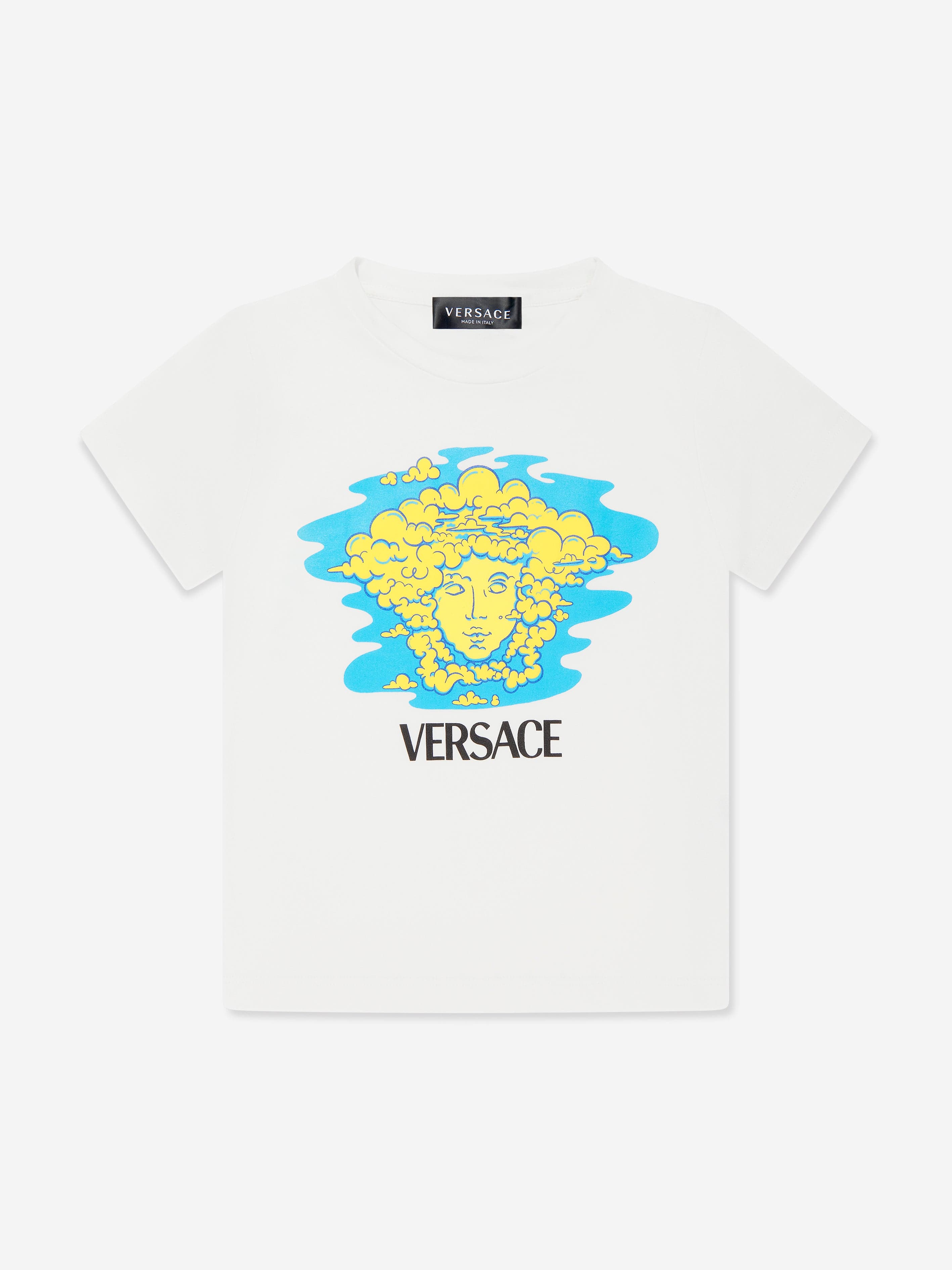 Versace Boys Medusa Logo T-Shirt in White