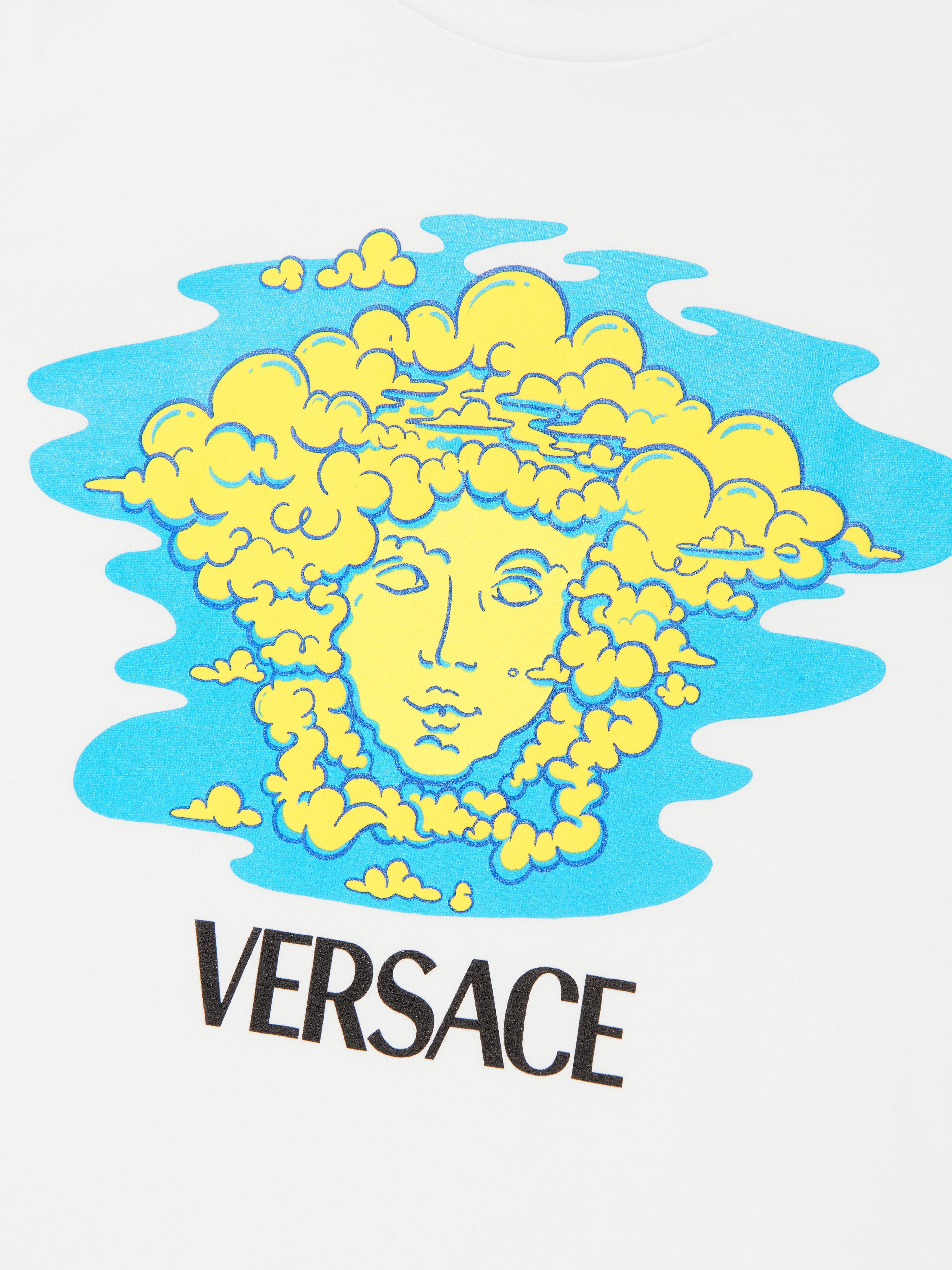 Versace Boys Medusa Logo T-Shirt in White