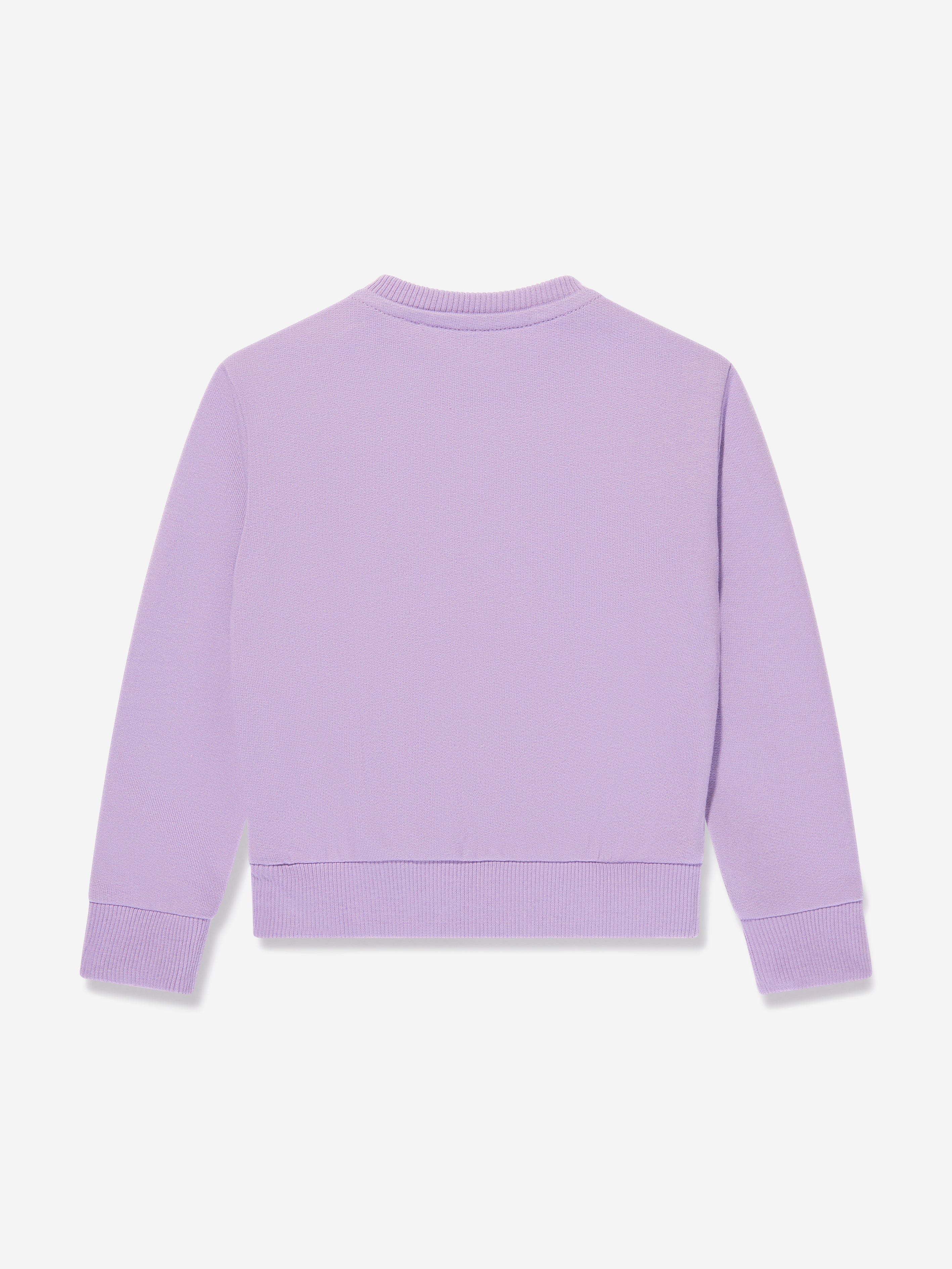 Versace Baby Girls Medusa Logo Sweatshirt in Lilac