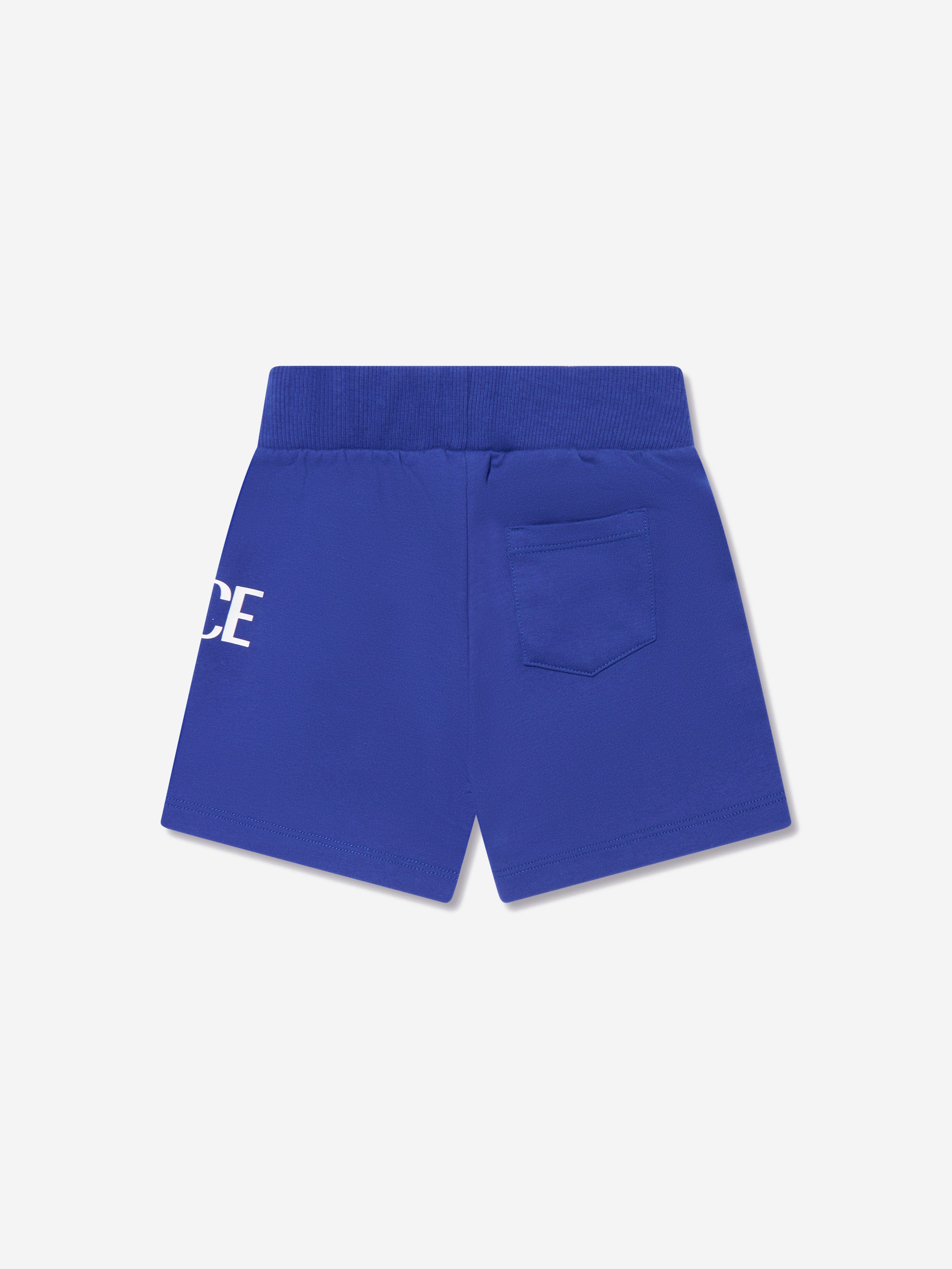 Versace Baby Boys Logo Shorts in Blue