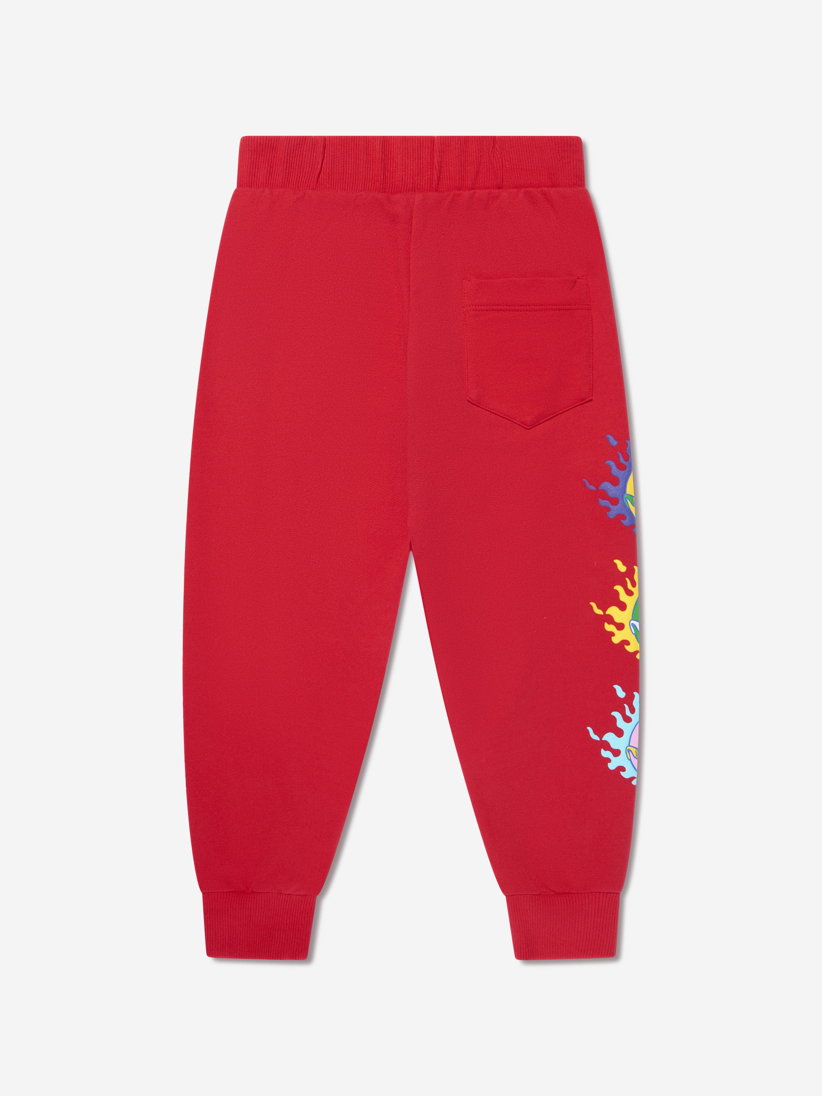 Versace Boys Logo Joggers in Red