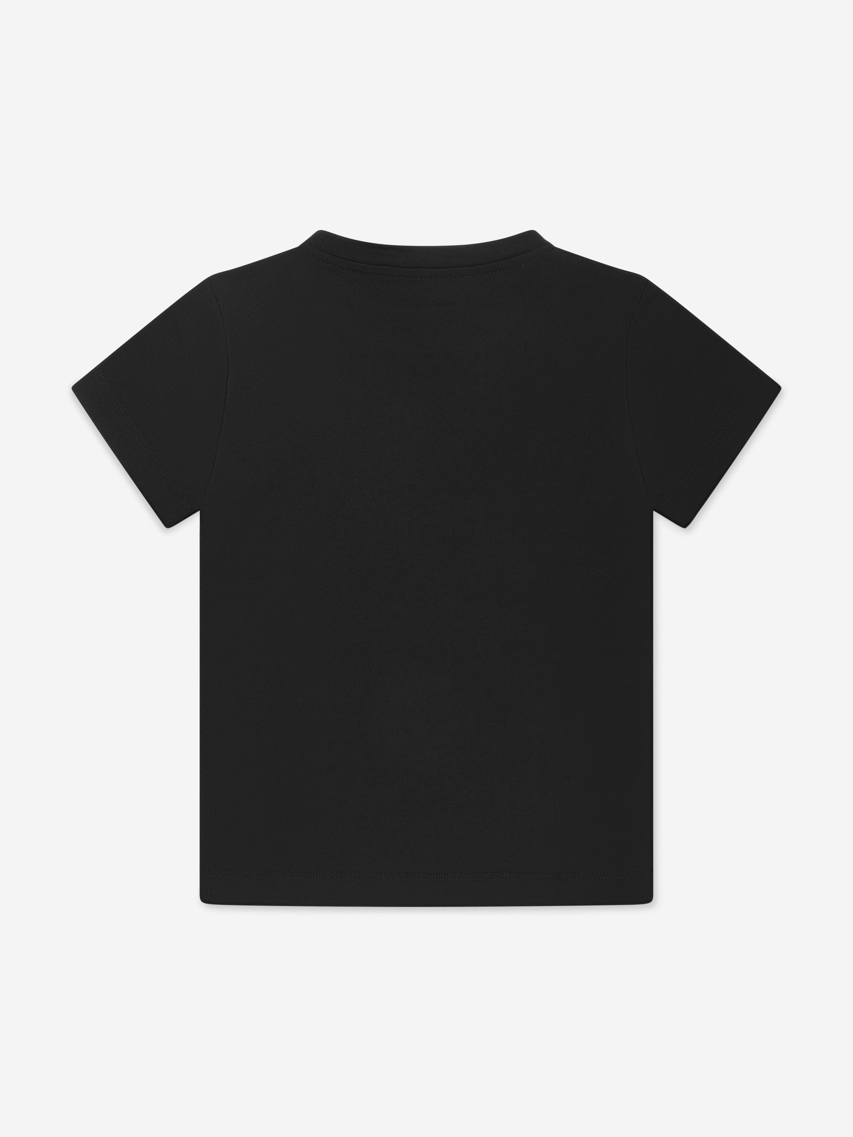 Versace Boys Medusa Logo T-Shirt in Black