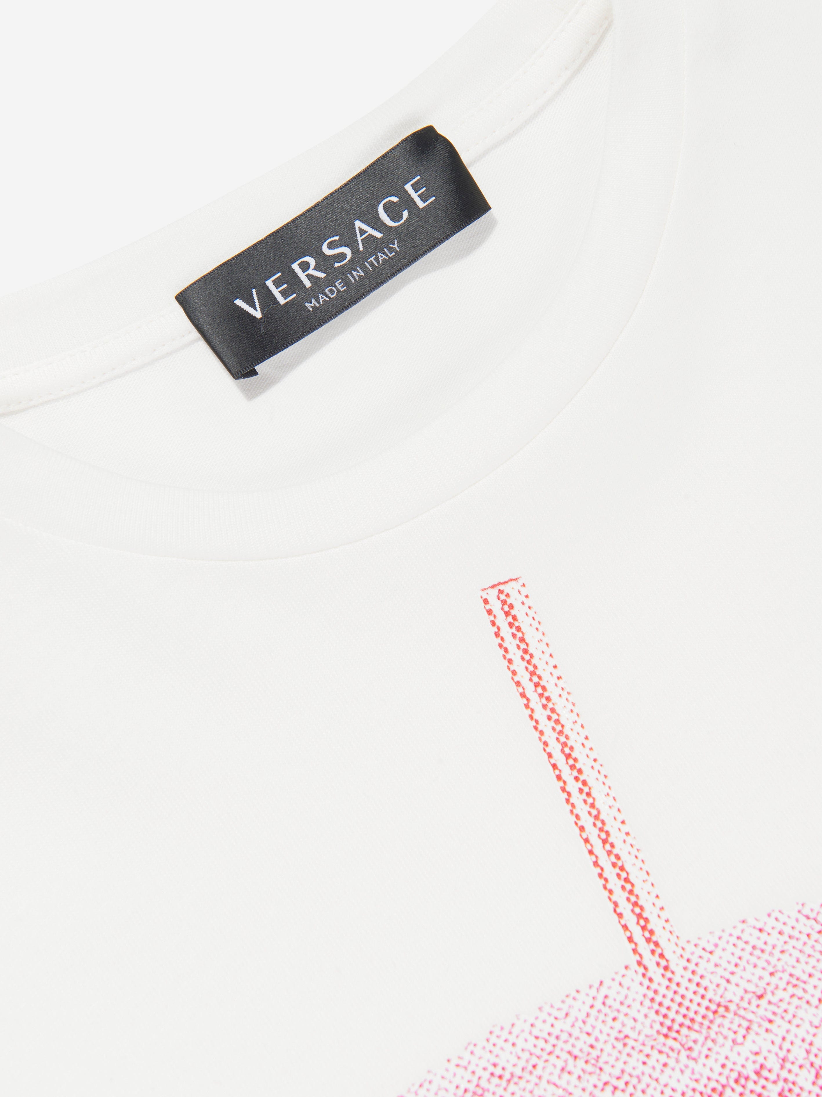 Versace Girls Travel Cup T-Shirt in White