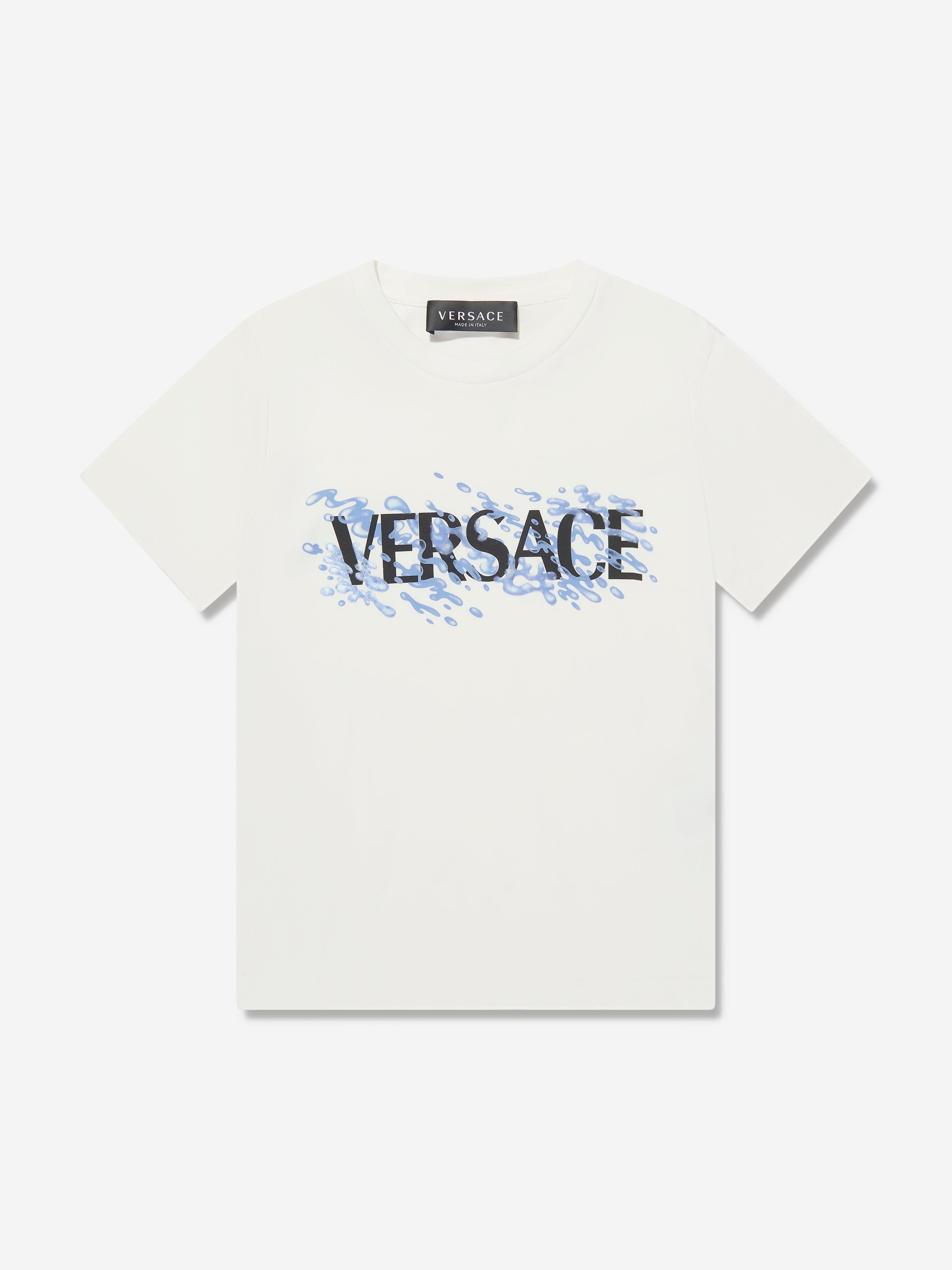 Versace Boys Logo T-Shirt in White