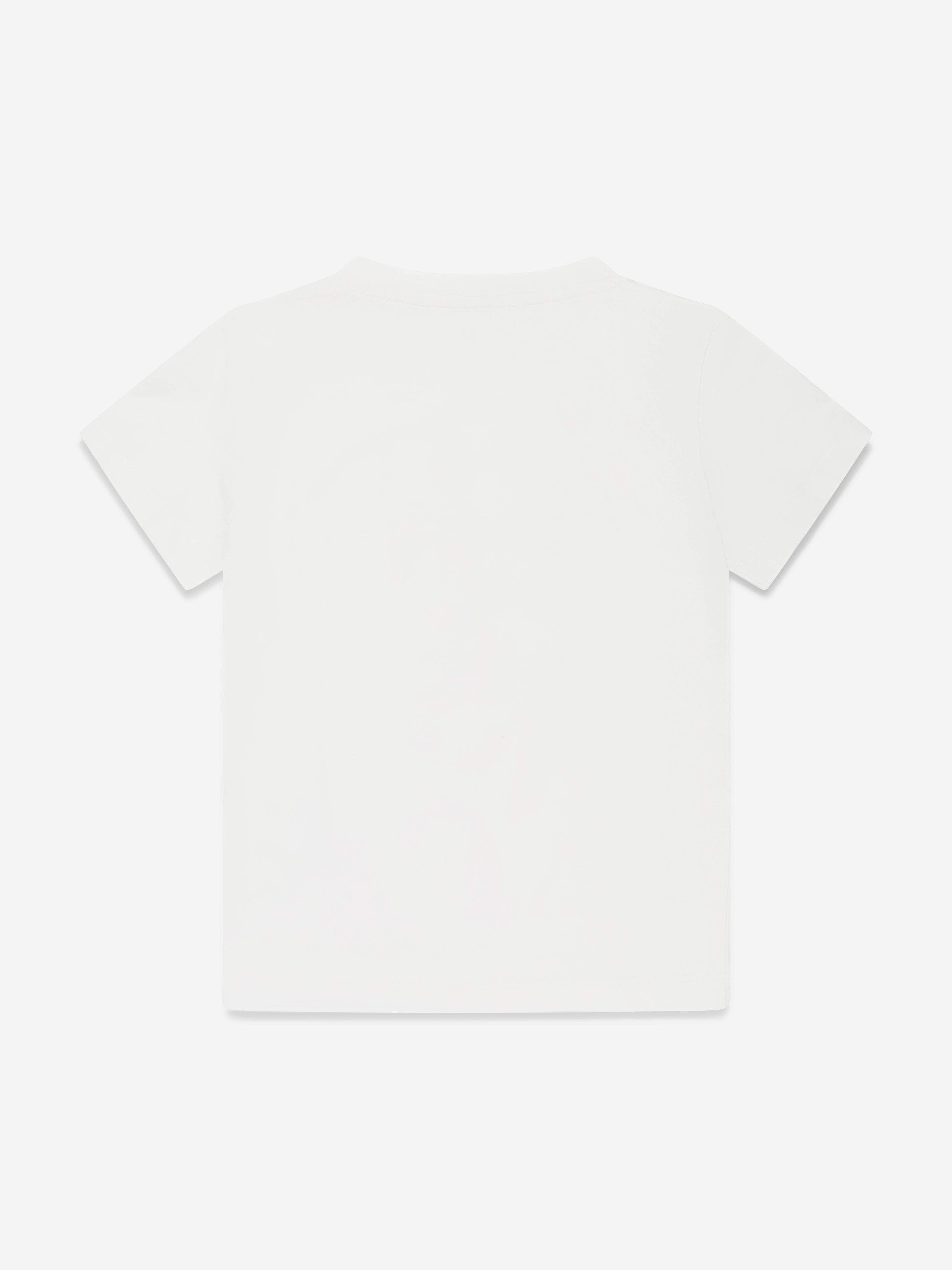 Versace Girls Logo Print T-Shirt in White