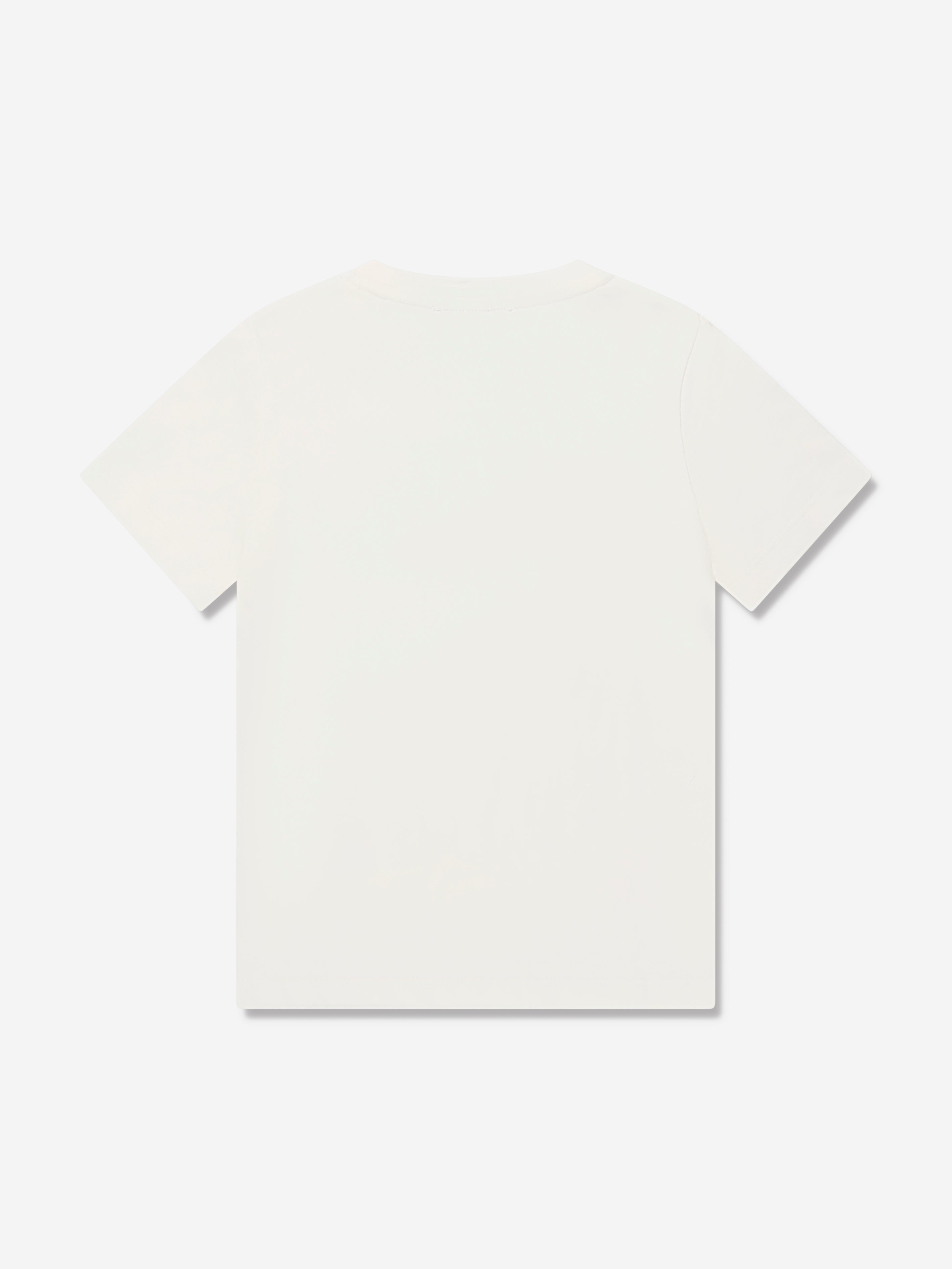 Versace Kids Safety Pin Logo T-Shirt in White