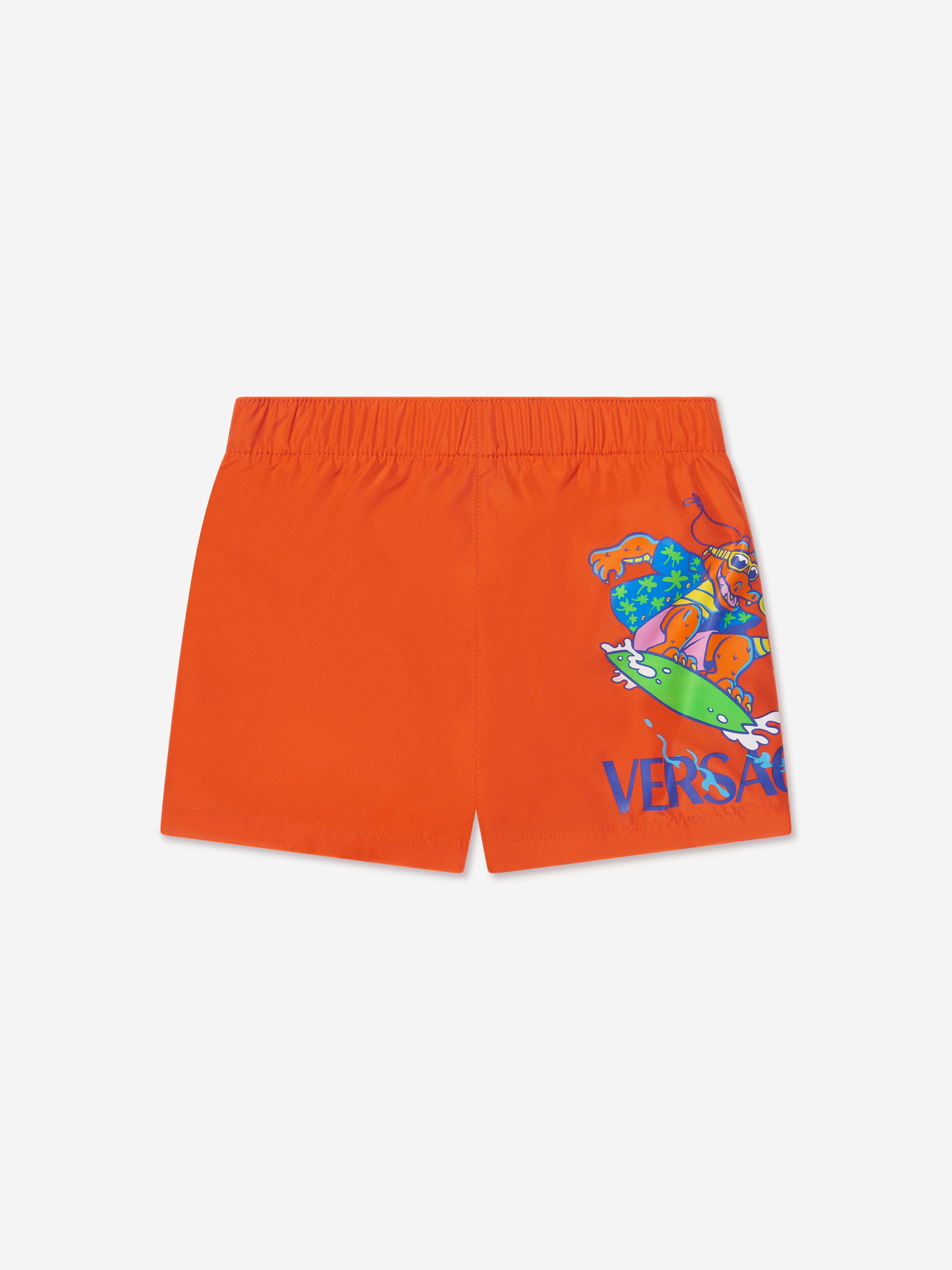 Versace Baby Boys Swim Shorts in Orange