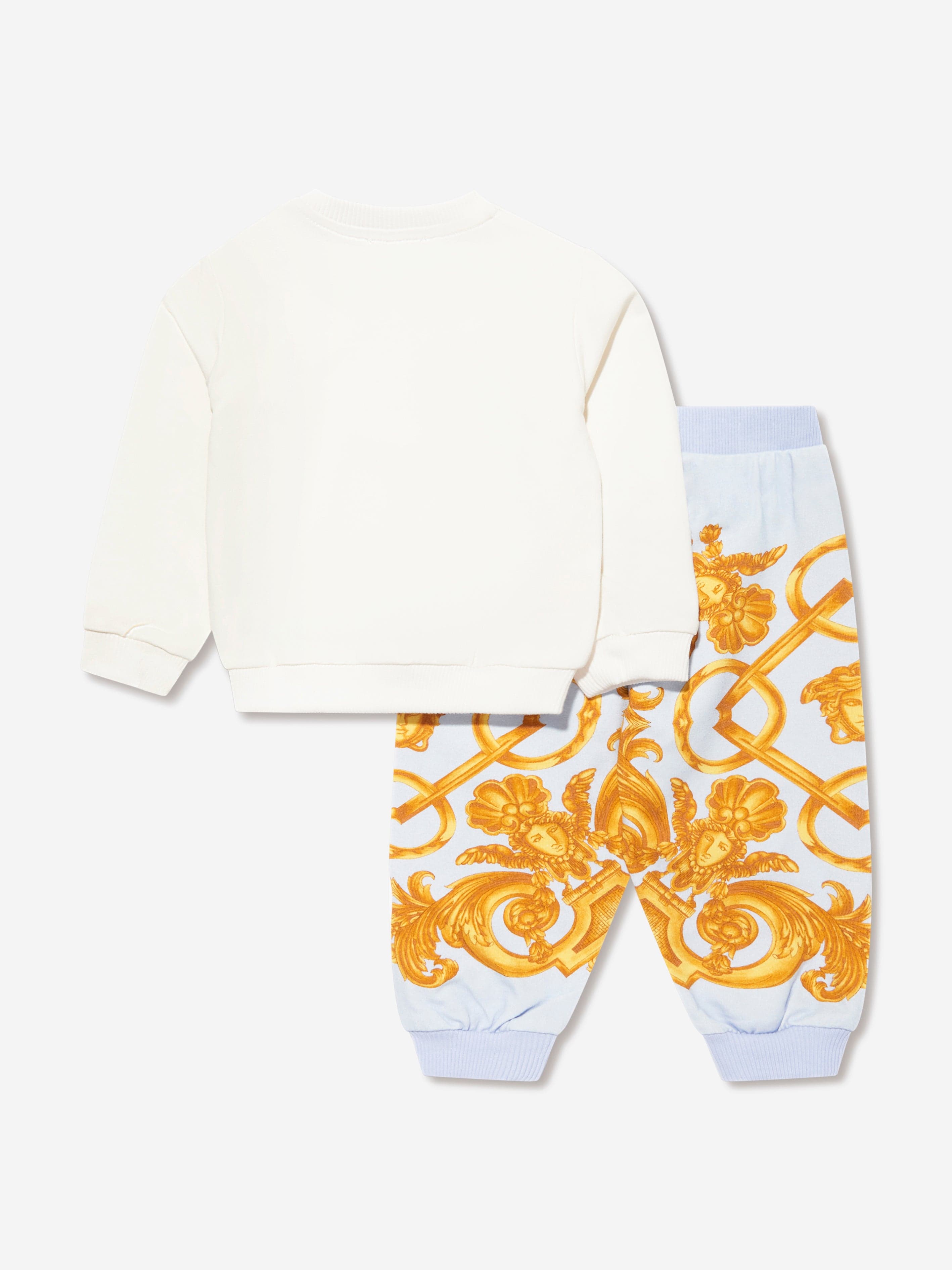 Versace Baby Boys Tracksuit in White