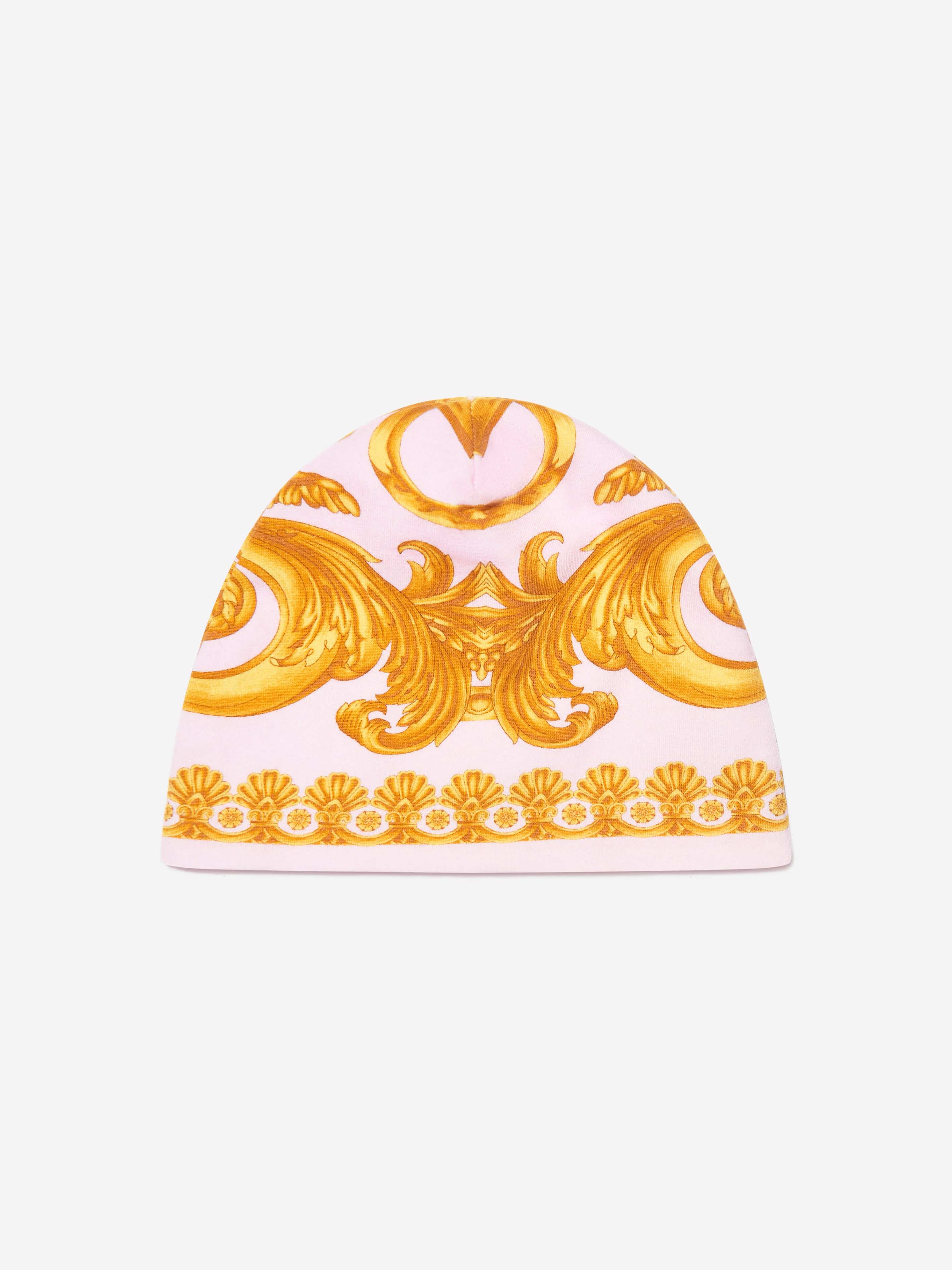 Versace Baby Girls Babygrow And Hat Gift Set in Pink