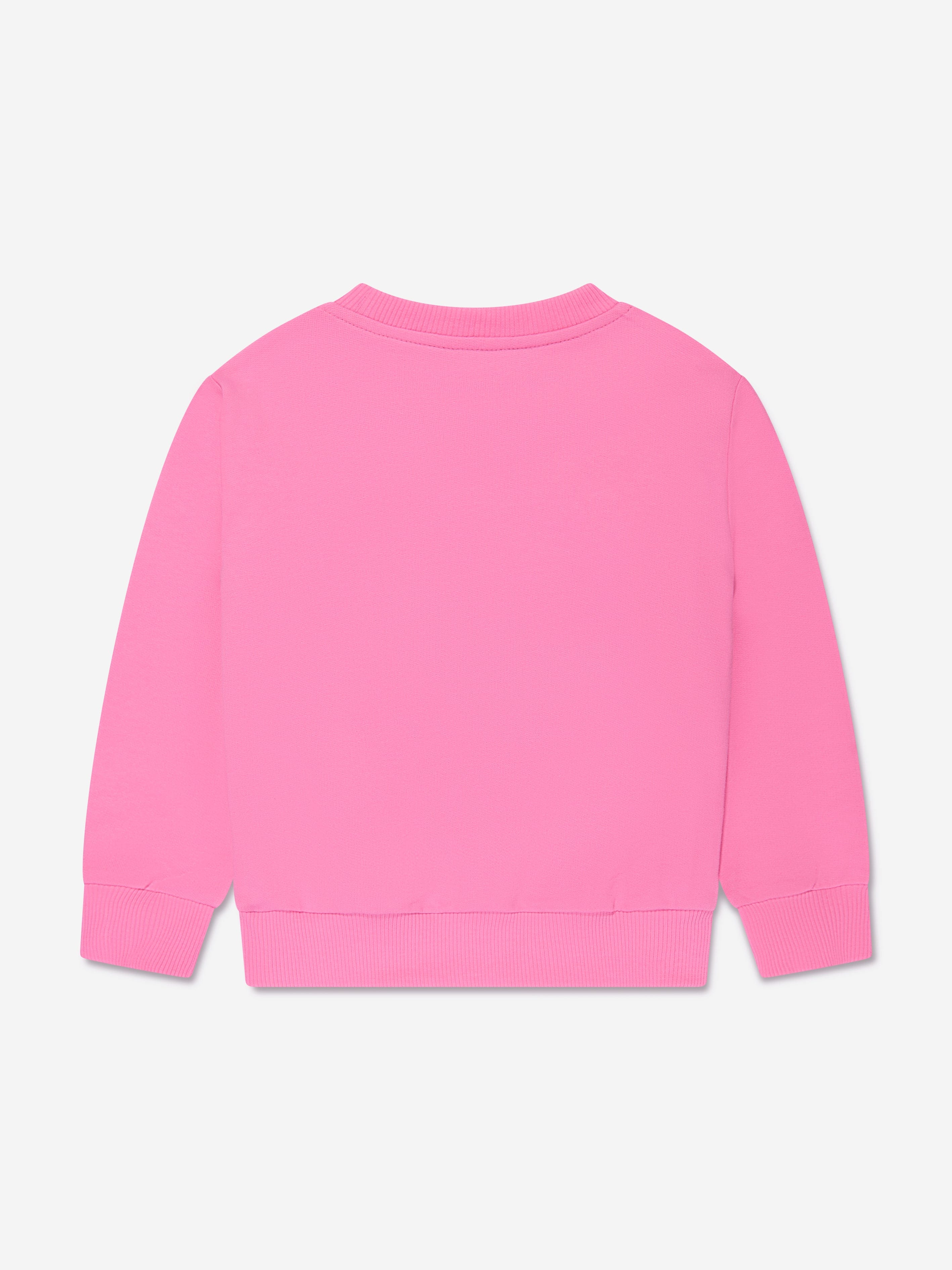 Versace Girls Crystal Logo Sweatshirt in Pink