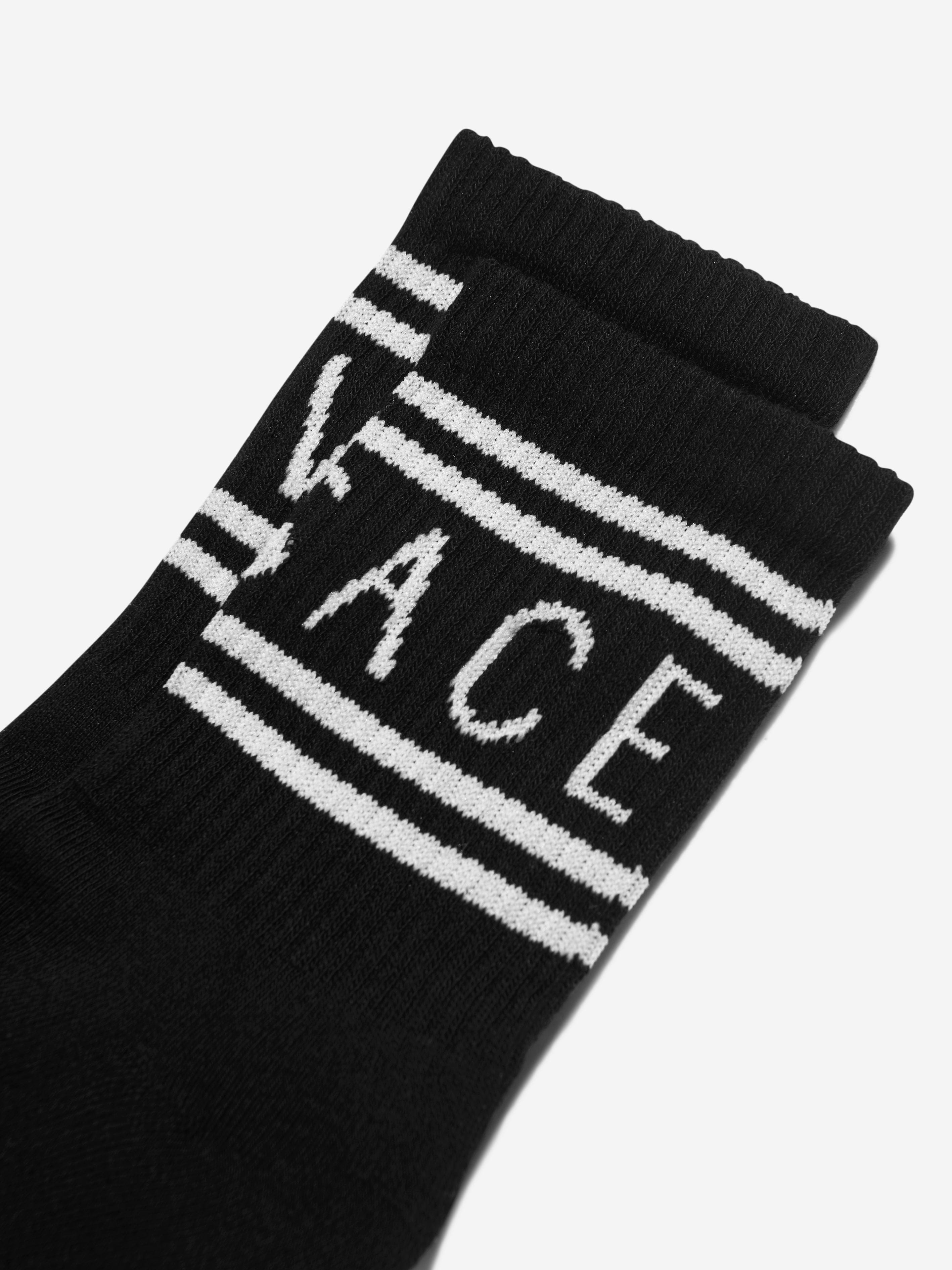 Versace Kids Logo Socks in Black