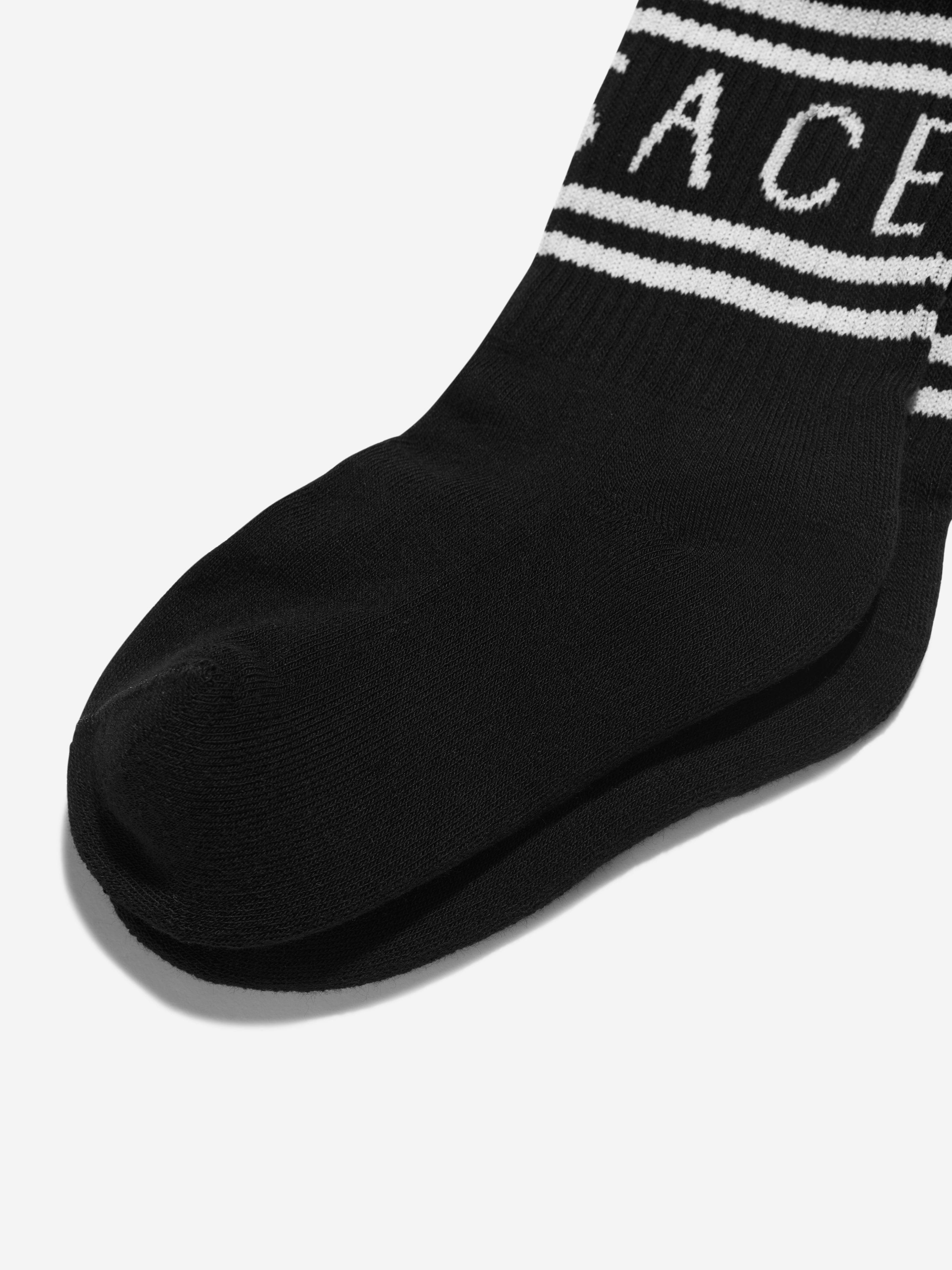 Versace Kids Logo Socks in Black