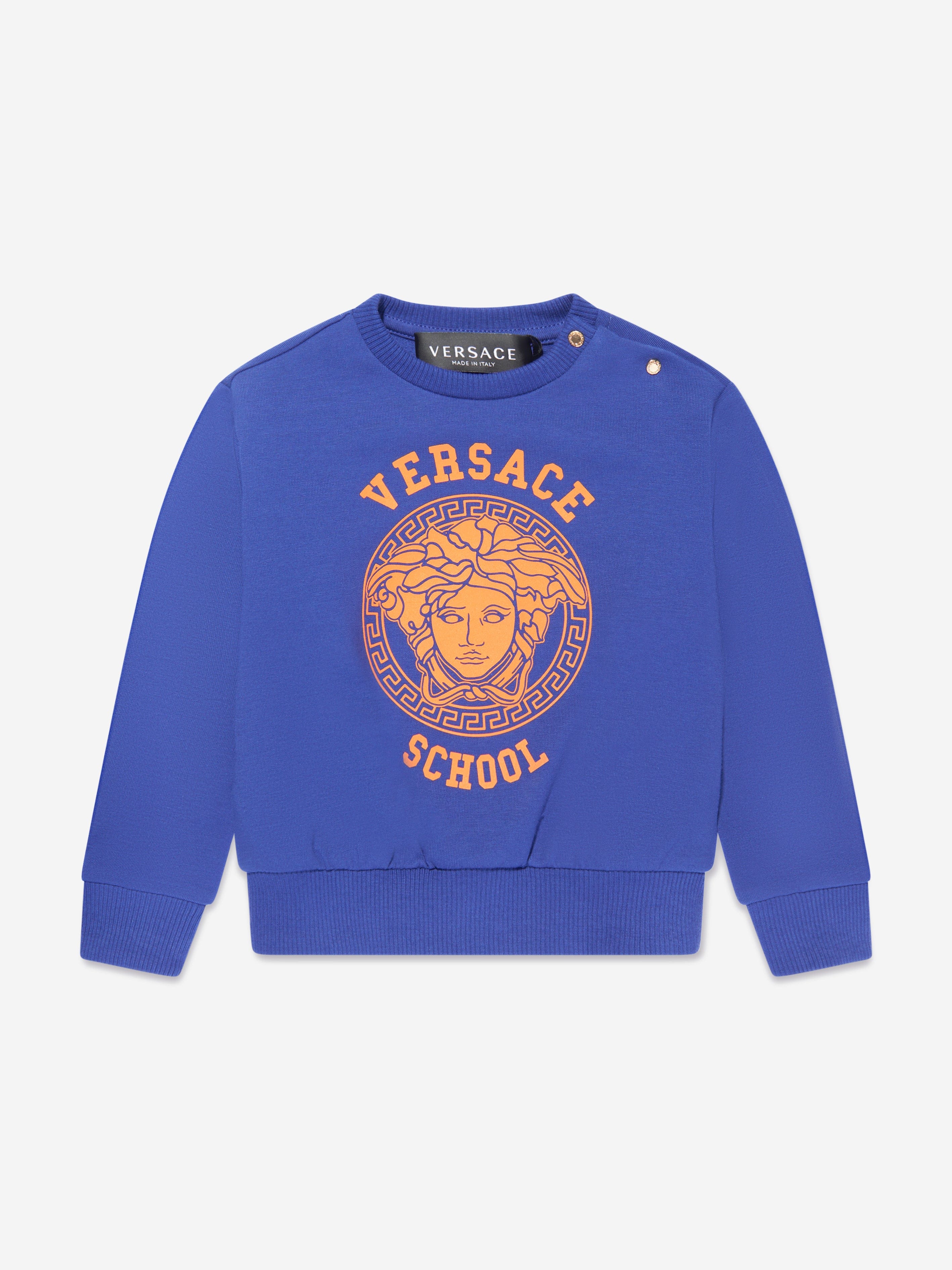 Versace Baby Boys Logo Tracksuit in Blue