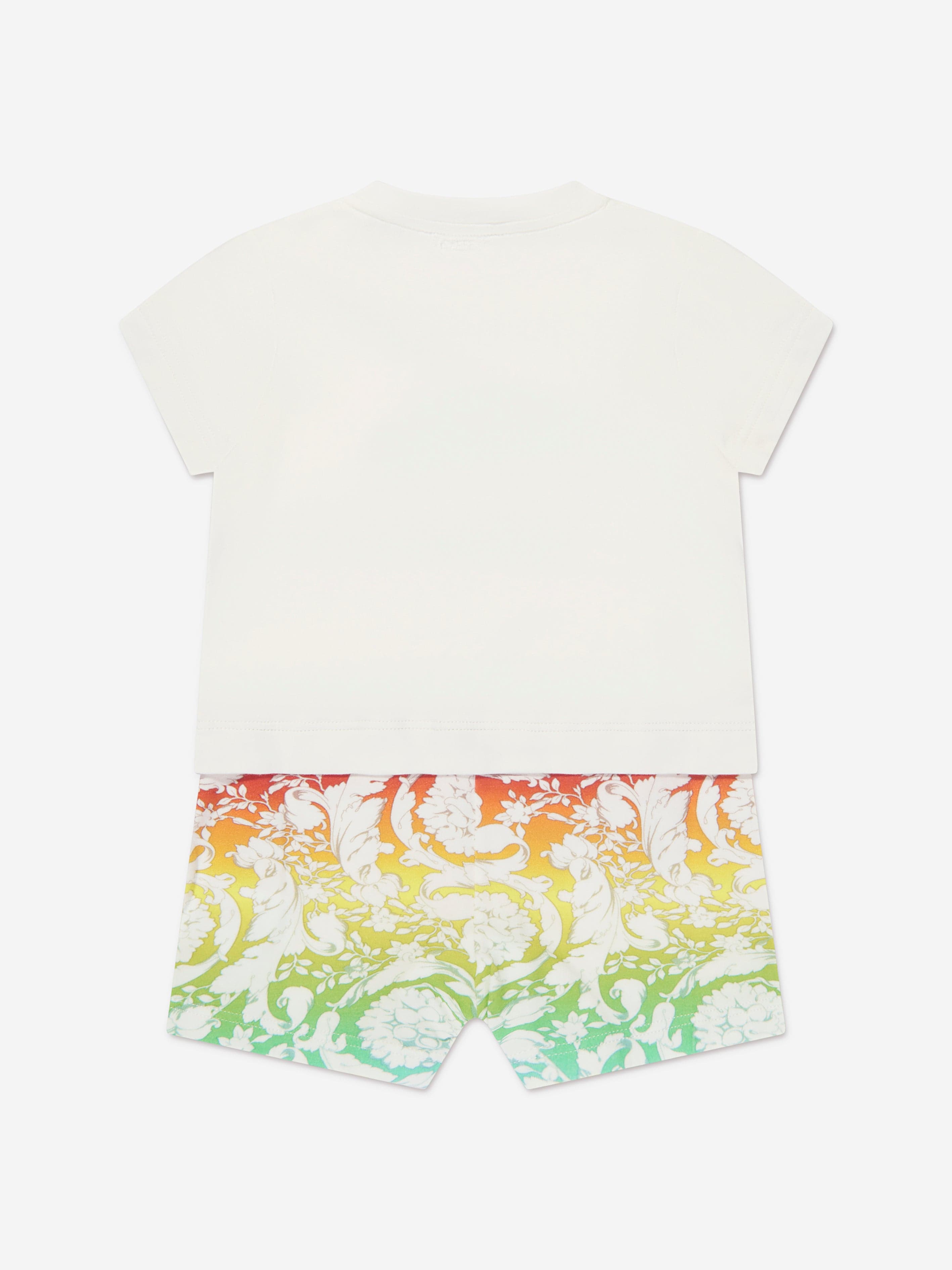 Versace Baby Girls Medusa Romper in White