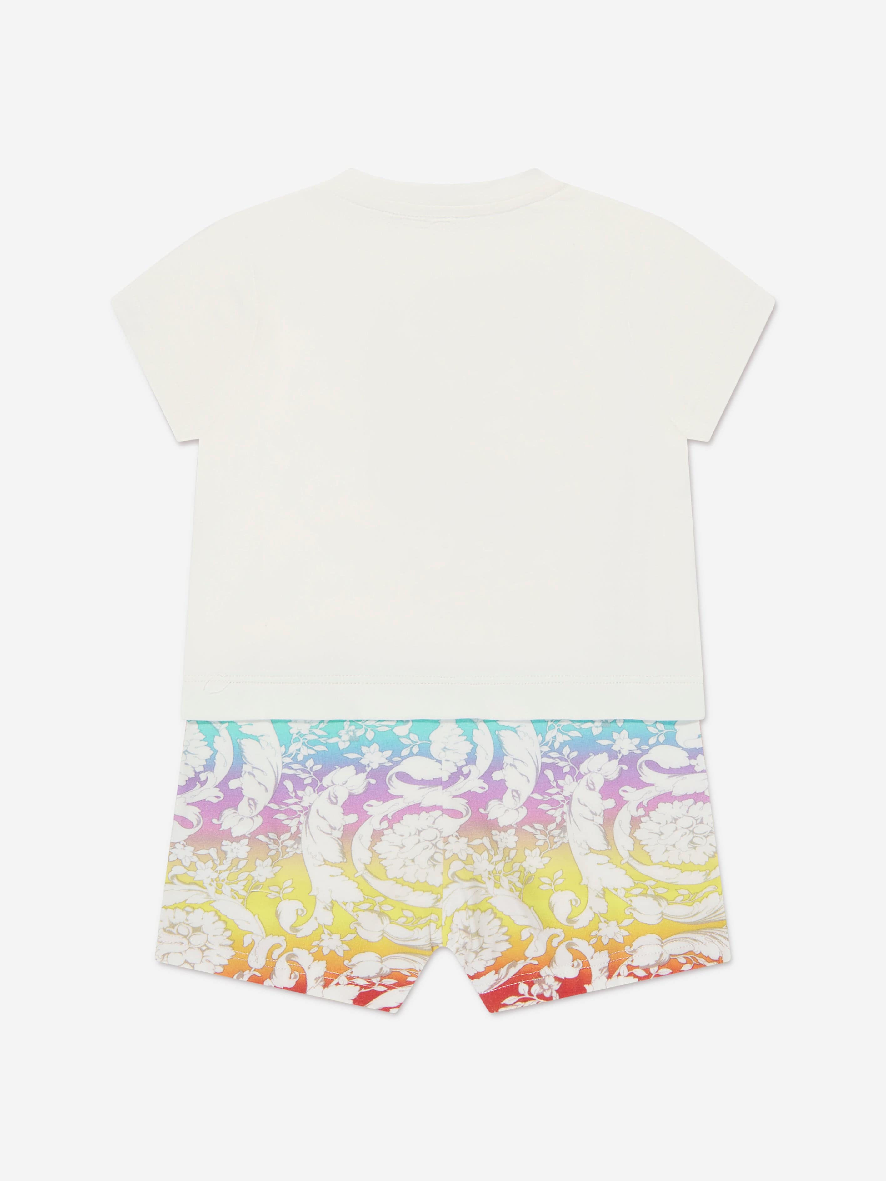 Versace Baby Boys Medusa Romper in White