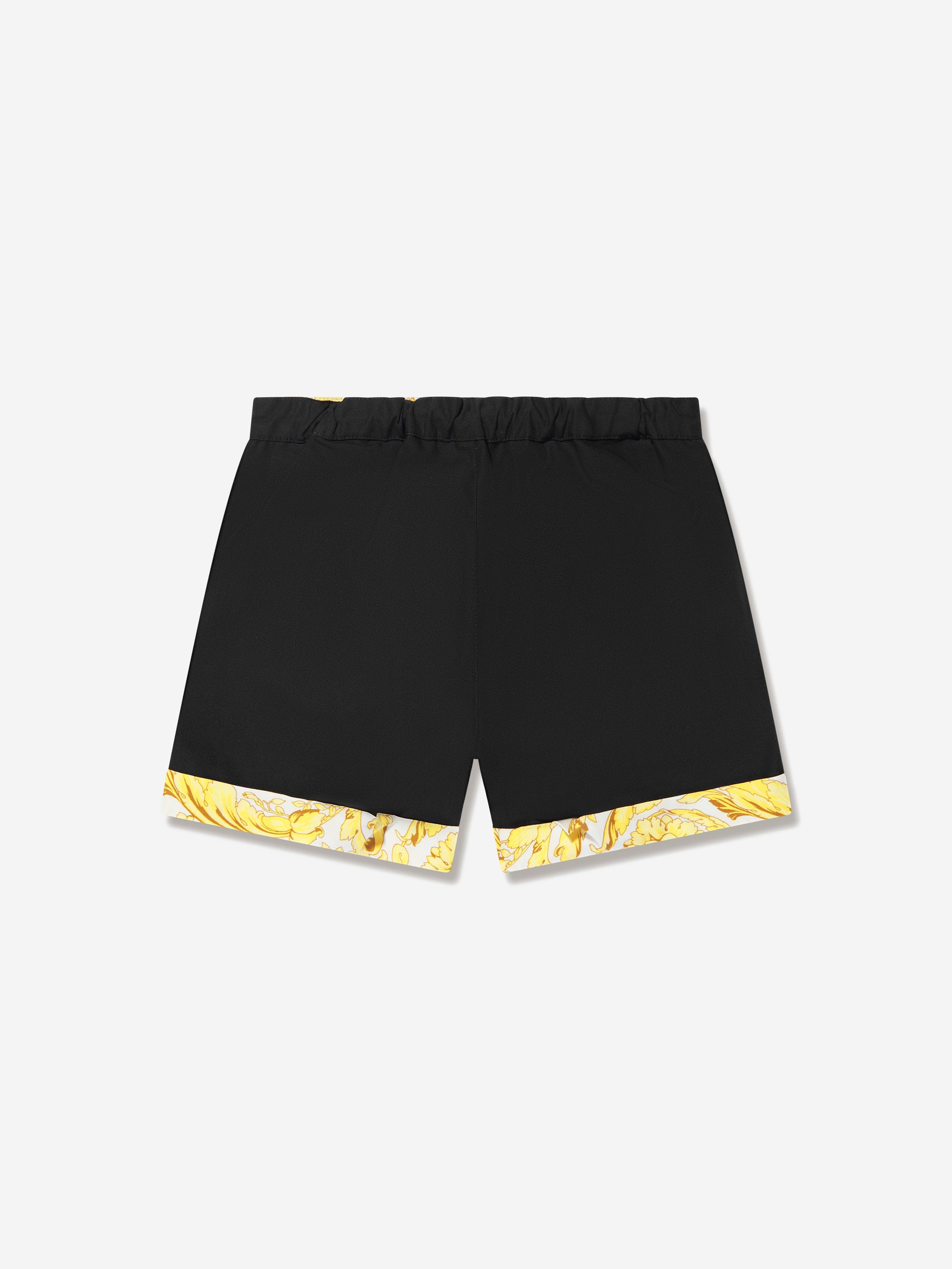 Versace Baby Boys Borroco Trim Shorts in Black