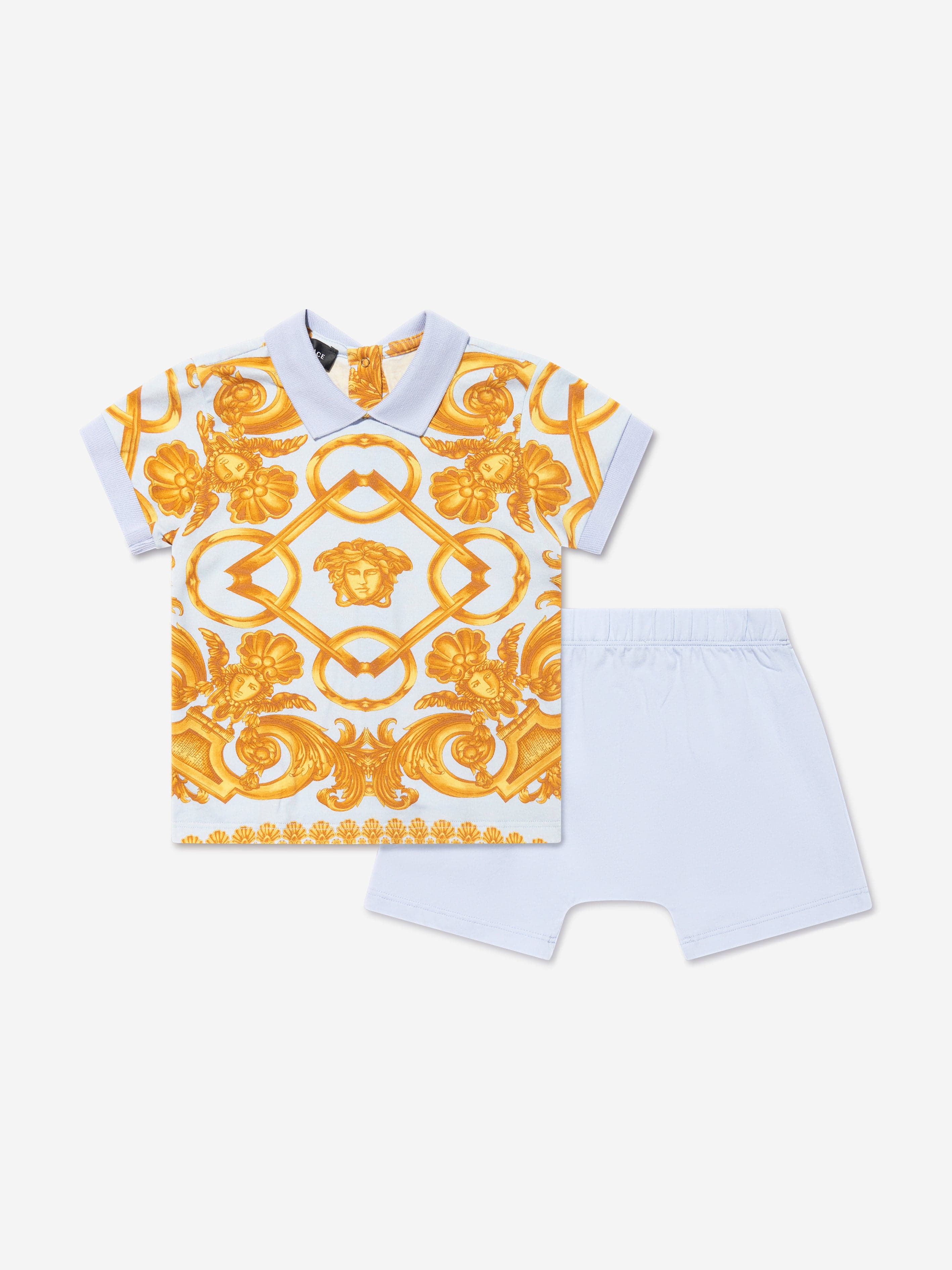 Versace Baby Boys Top And Shorts Set in Blue