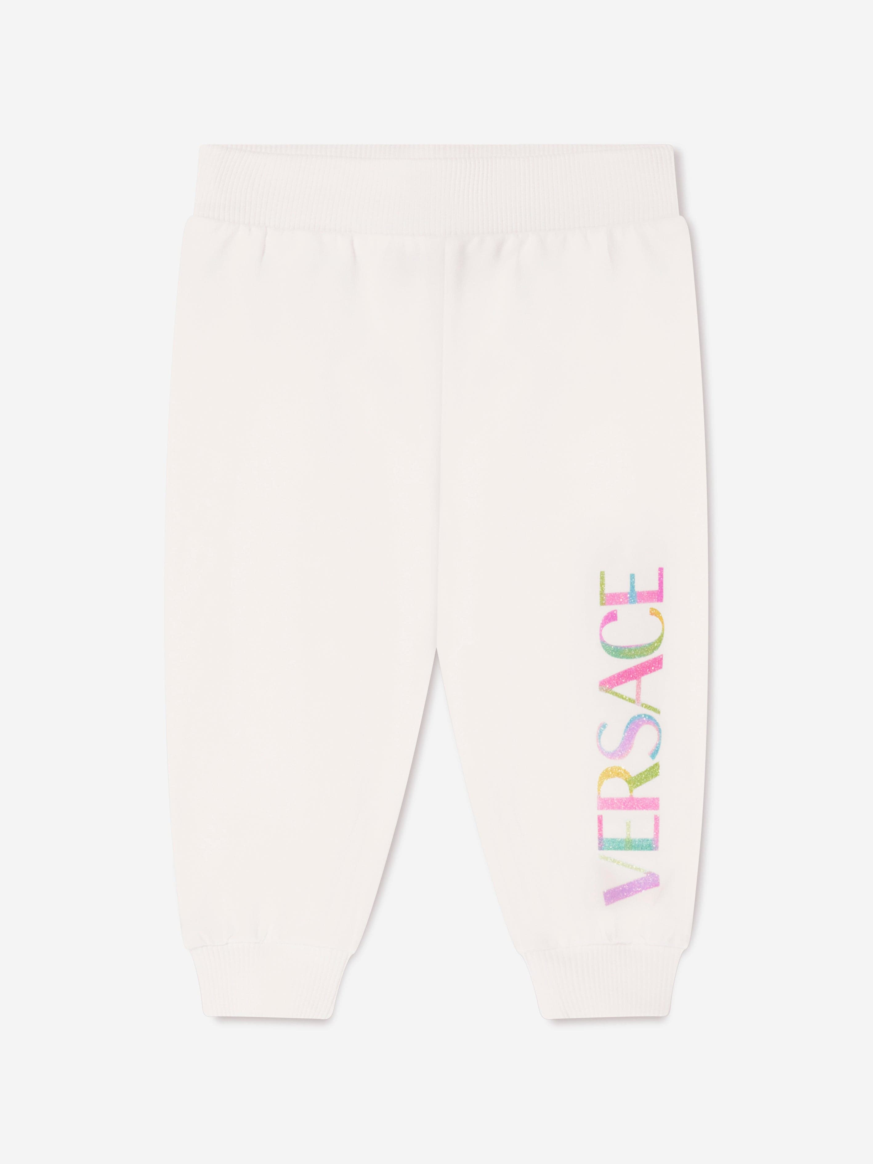 Versace Baby Girls Medusa Logo Tracksuit in White