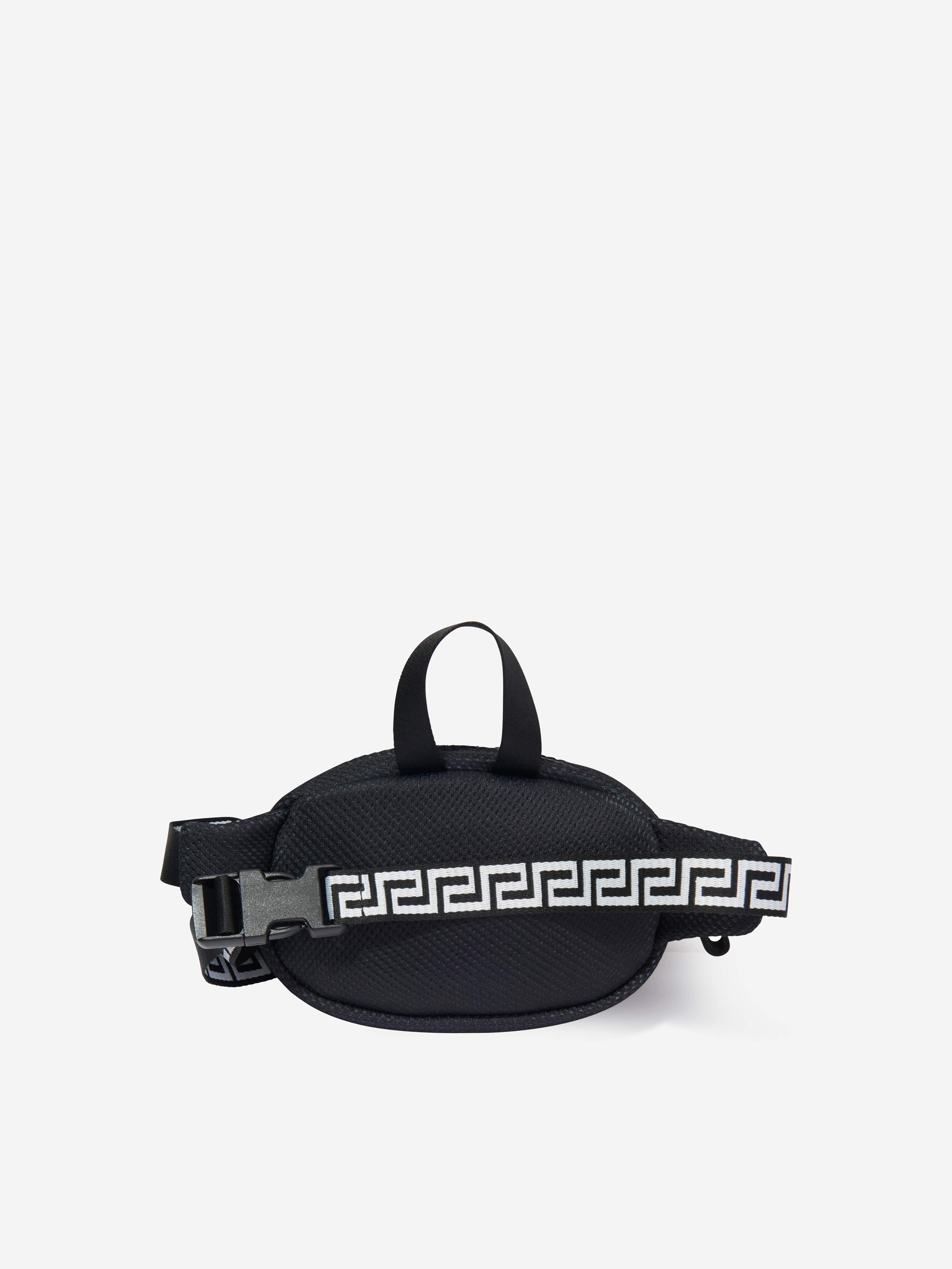 Versace Kids Log Belt Bag in Black