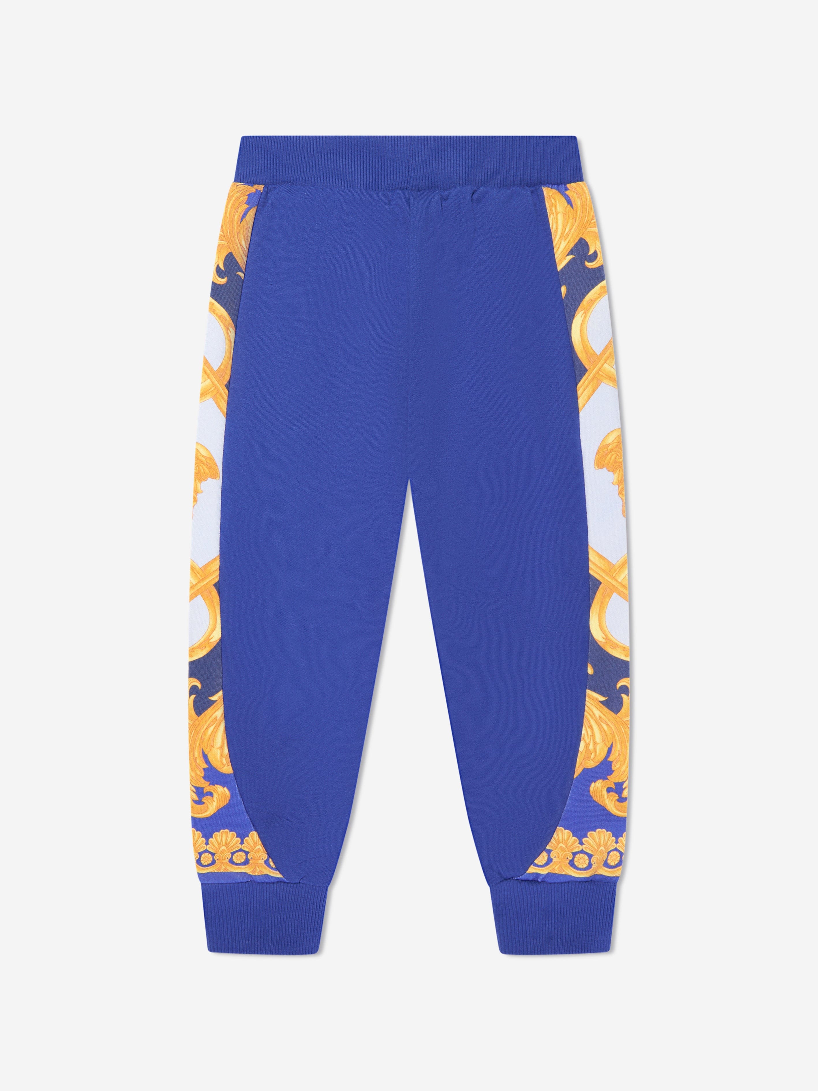 Versace Boys Barocco Joggers in Blue