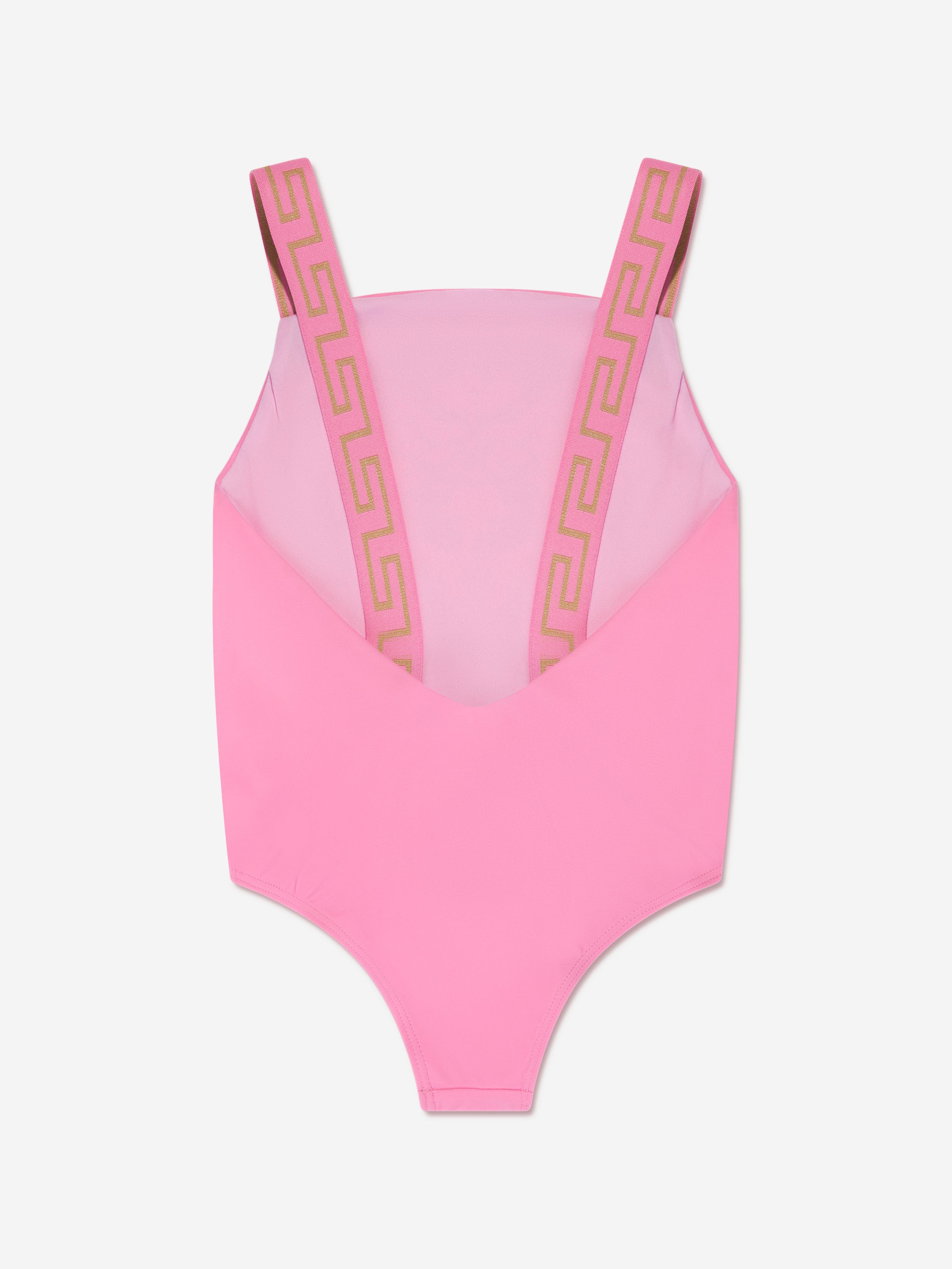 Versace Girls Medusa Logo Swimming Costume in Pink