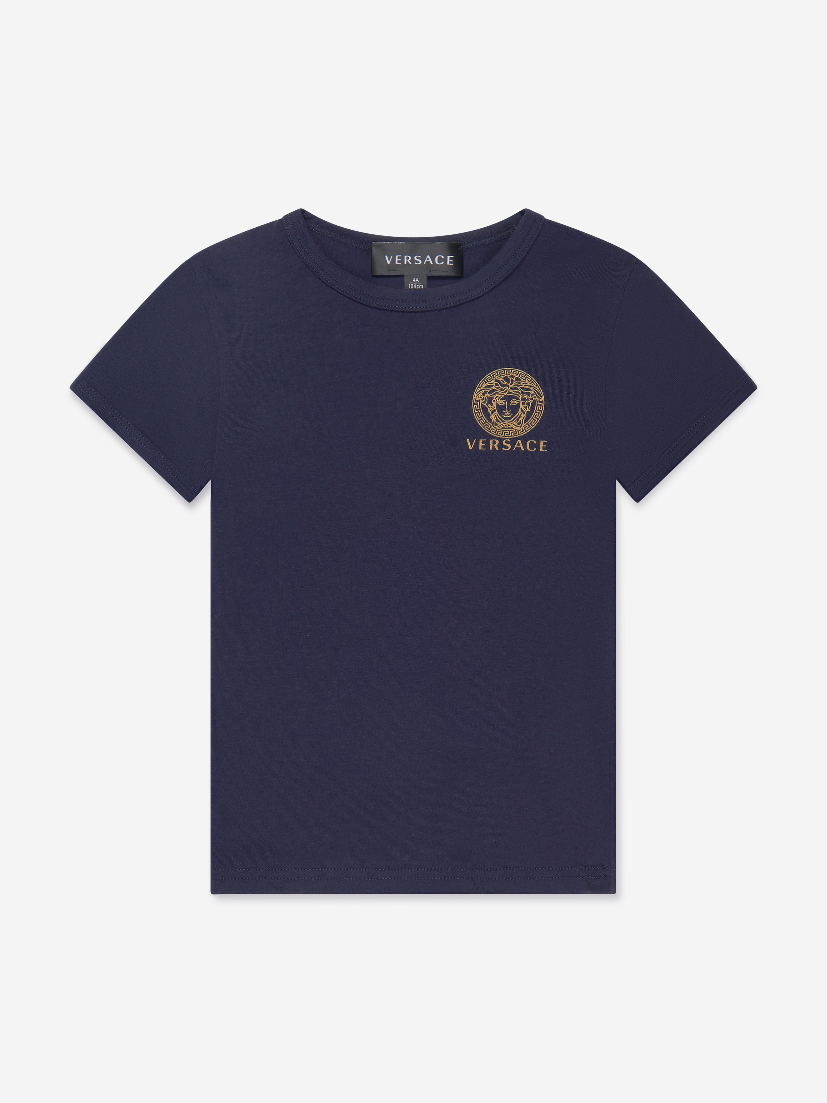 Versace Boys Logo T-Shirt Set (2 Pack) in Blue