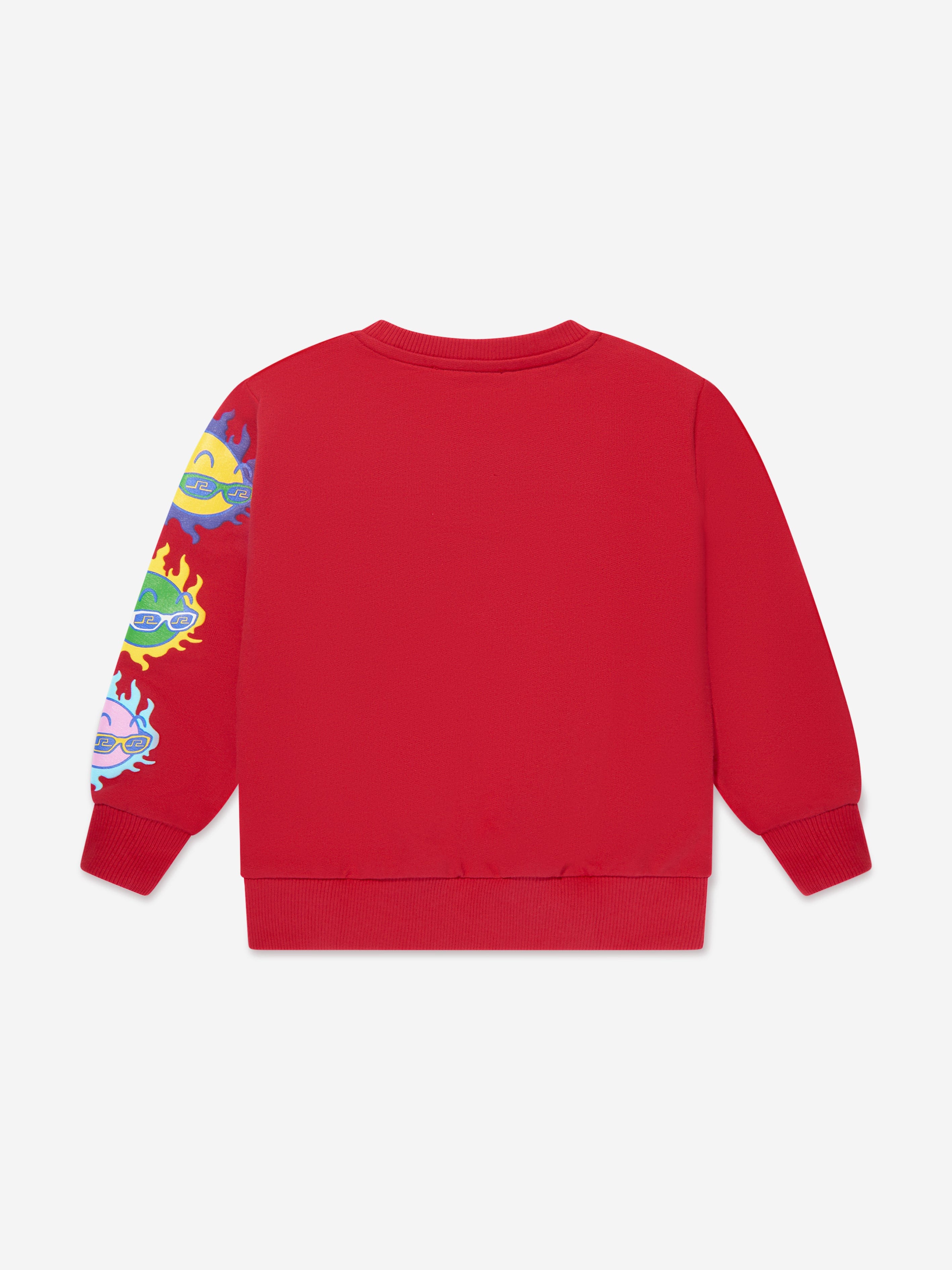 Versace Boys Logo Sweatshirt in Red