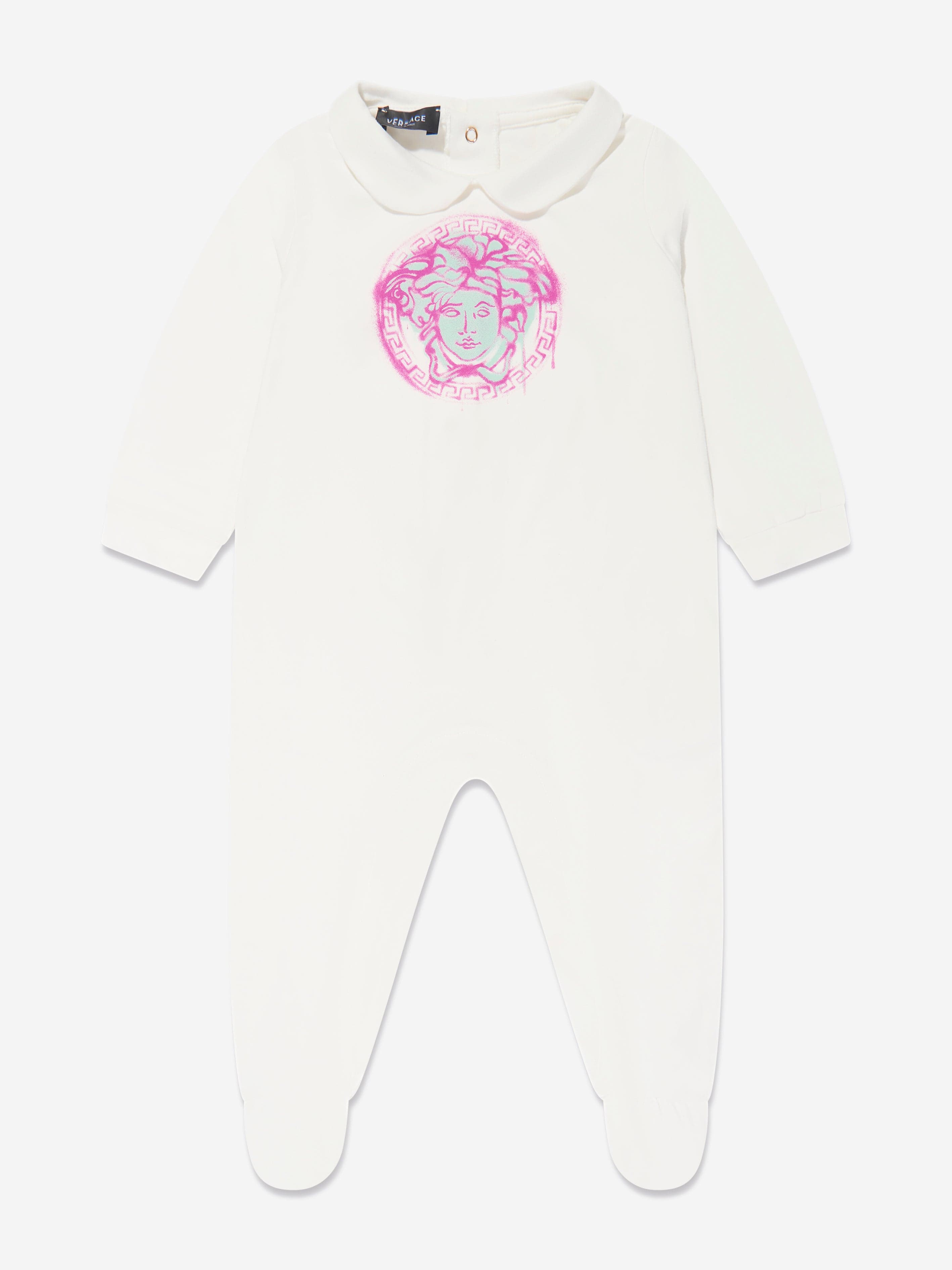 Versace Baby Girls Babygrow Gift Set (3 Piece) in White