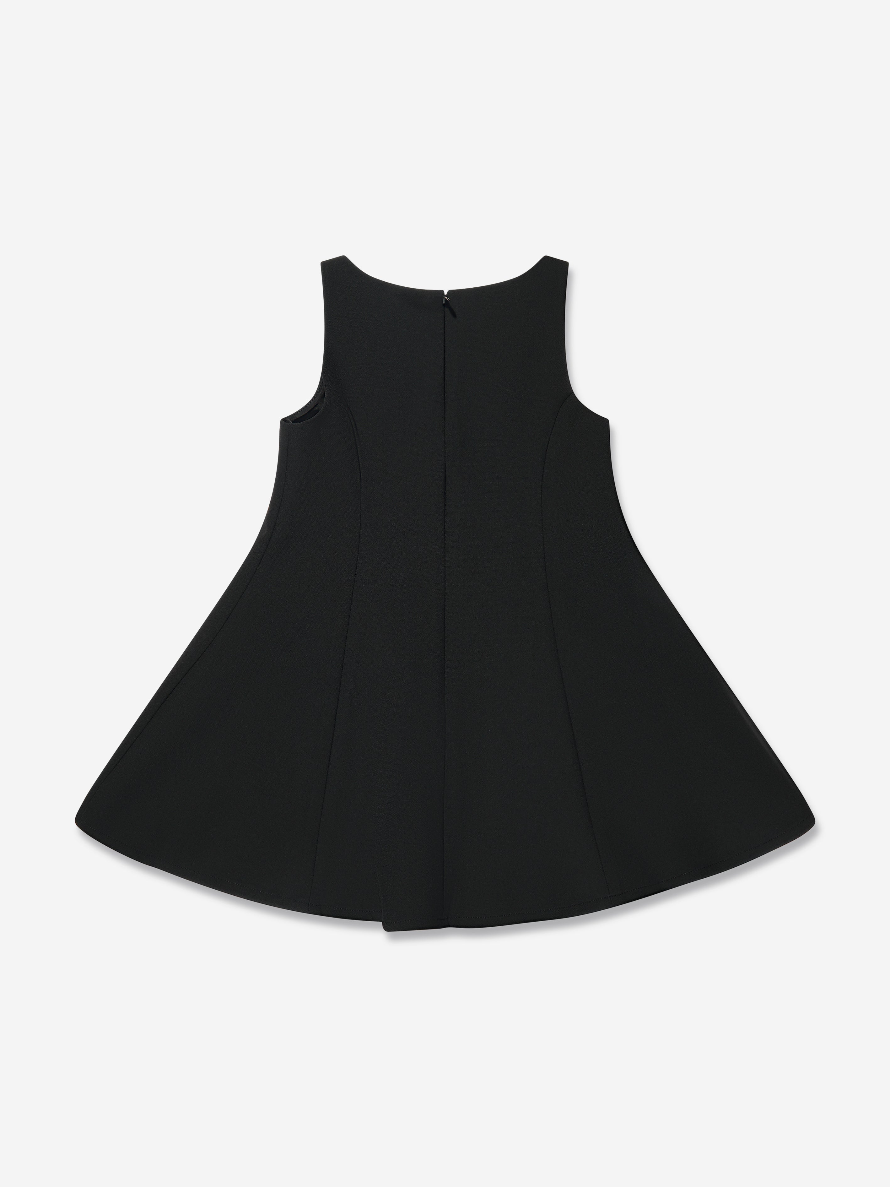 Versace Girls Sleeveless Cady Dress in Black