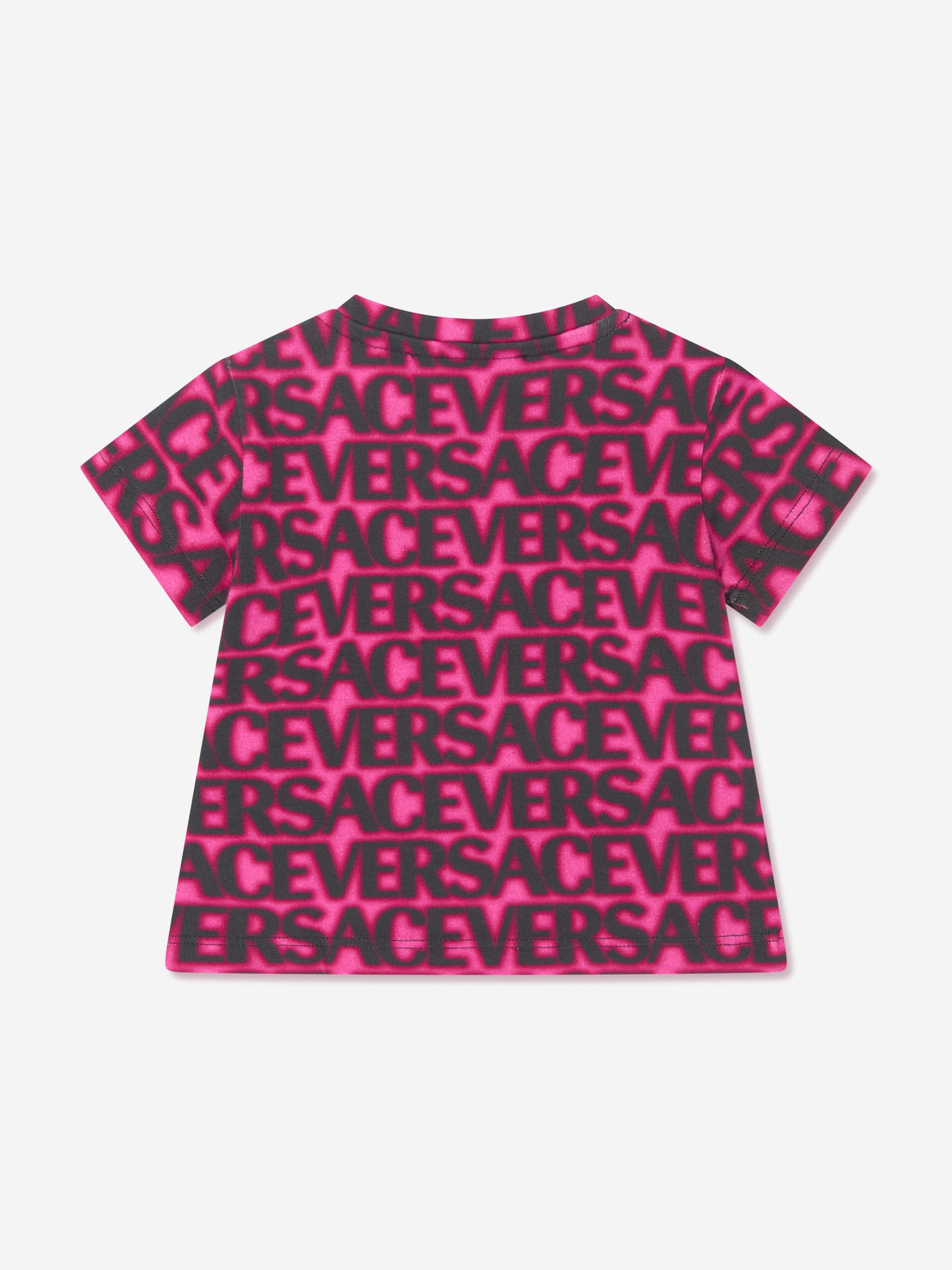 Versace Baby Girls Logo T-Shirt in Pink