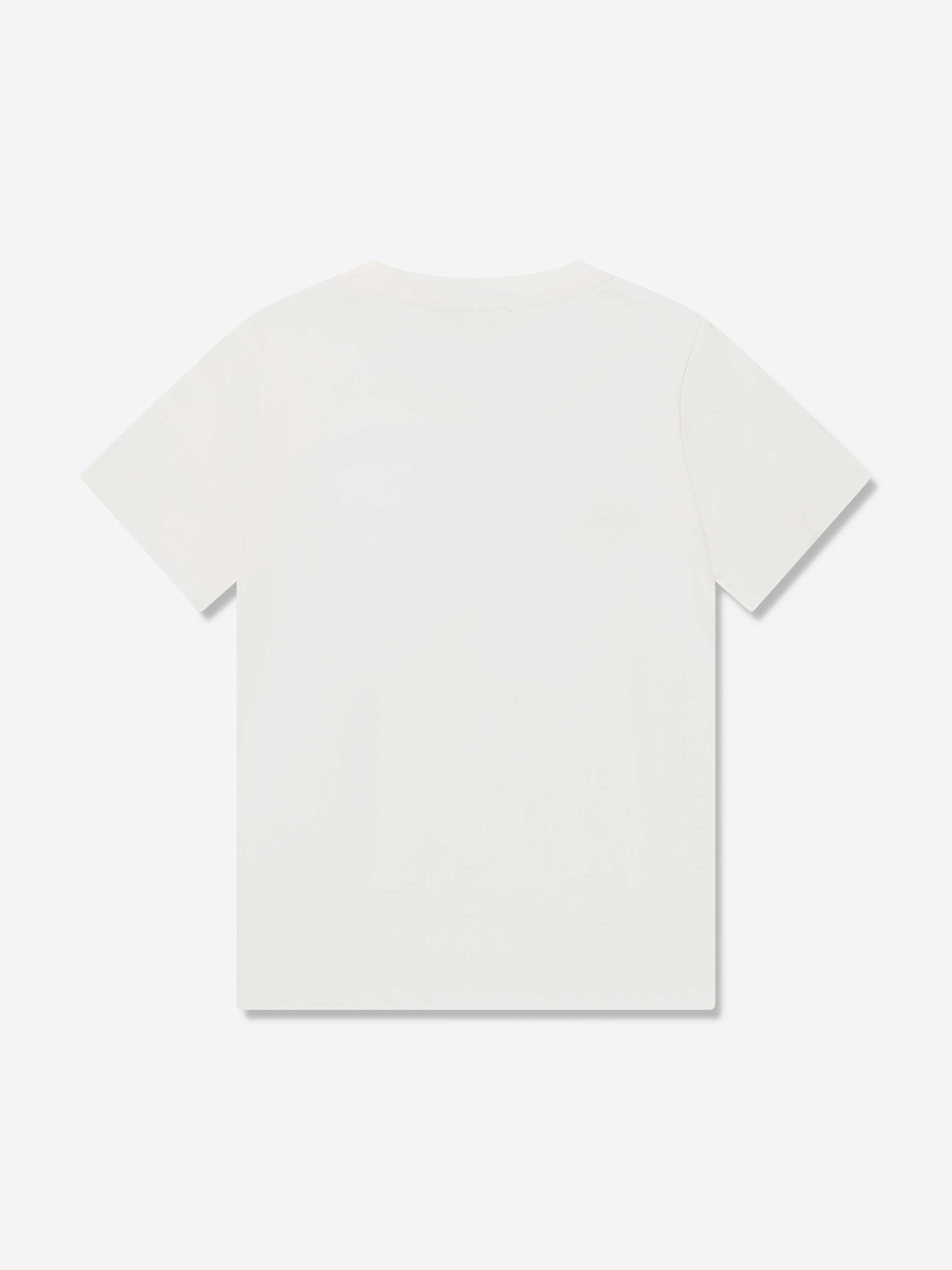 Versace Girls Logo Print T-Shirt in White