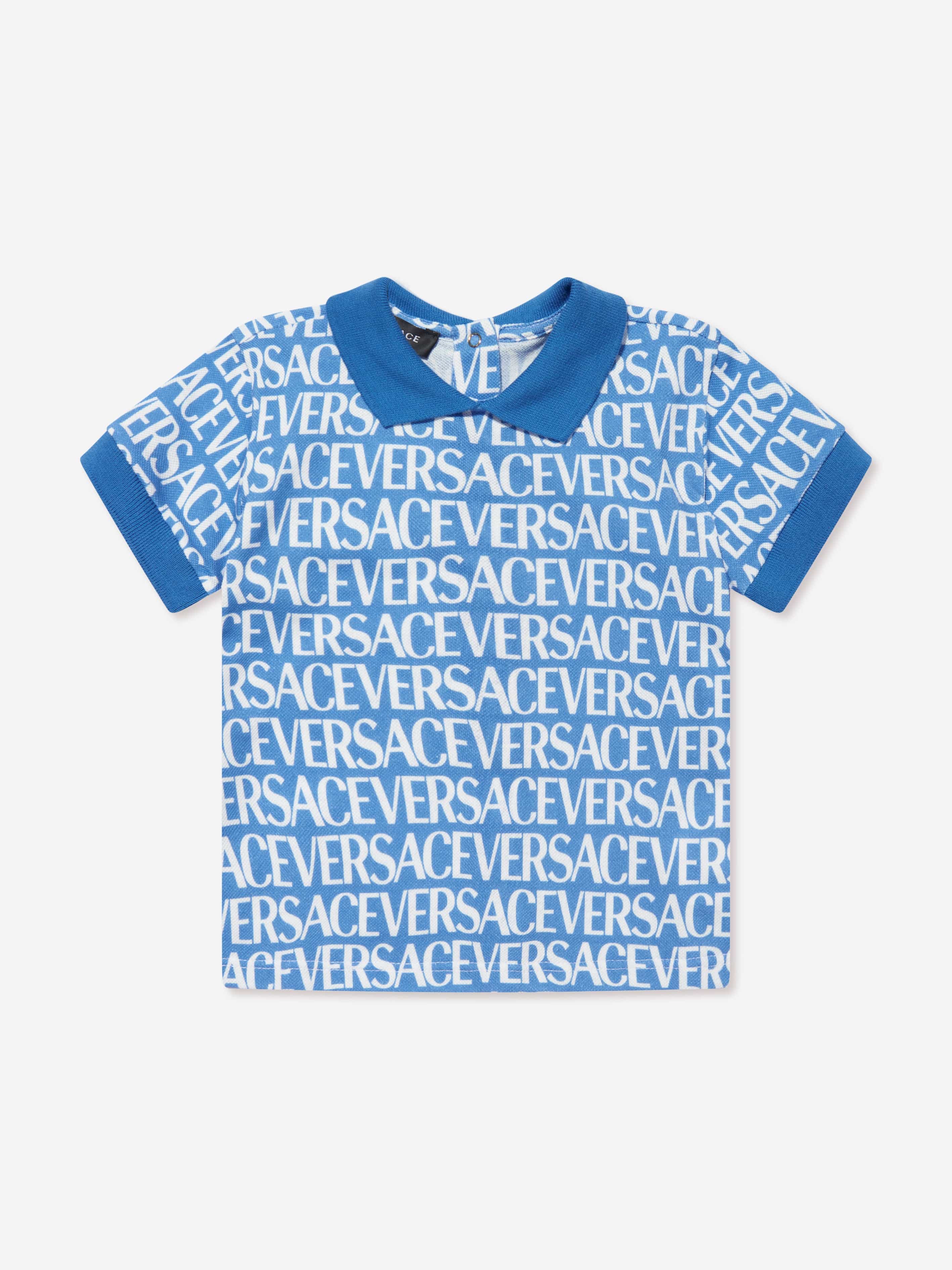 Versace Baby Boys Logo Top And Shorts Set in Blue