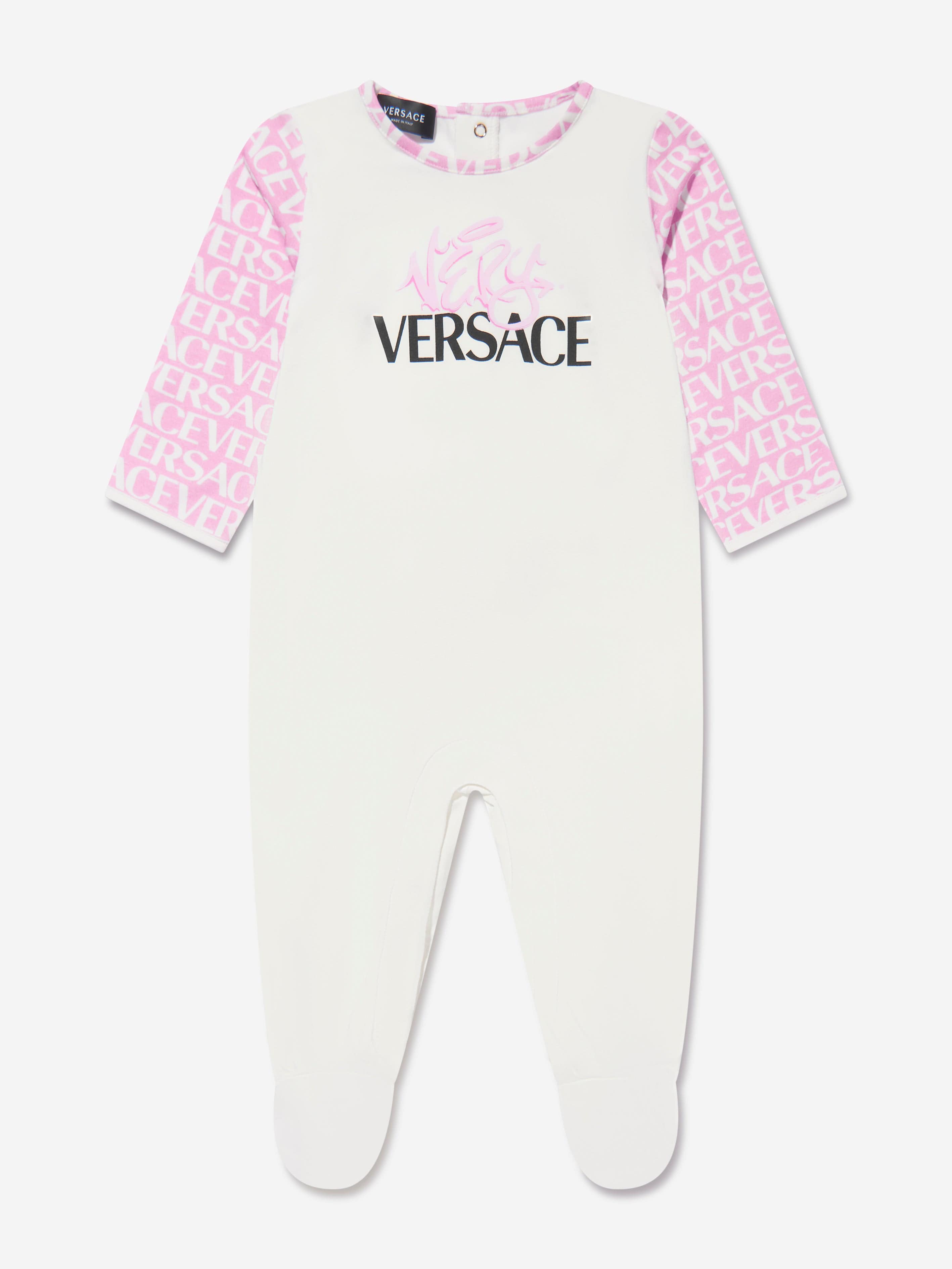 Versace Baby Girls Babygrow Gift Set in White