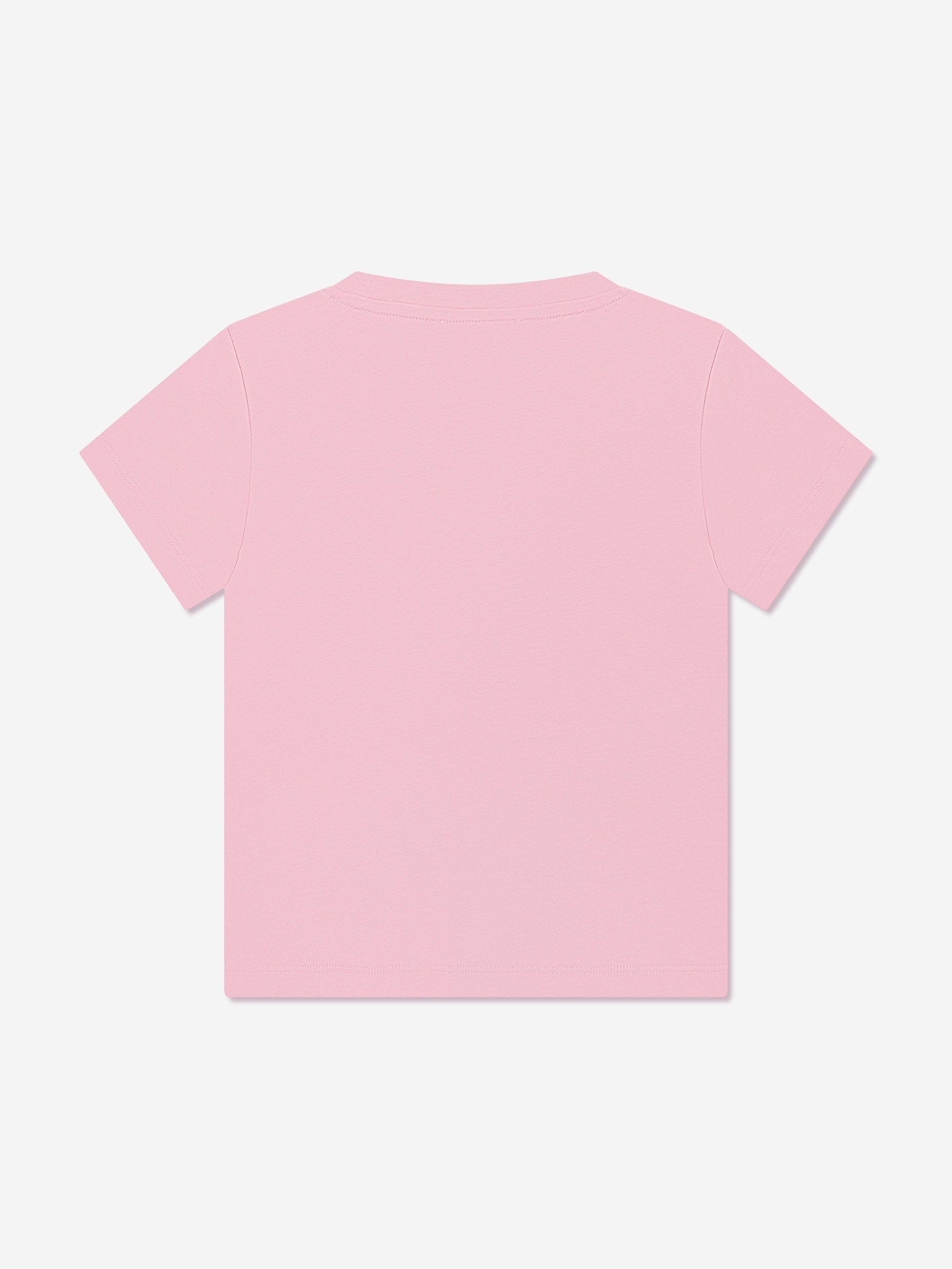 Versace Girls Diamante Logo T-Shirt in Pink