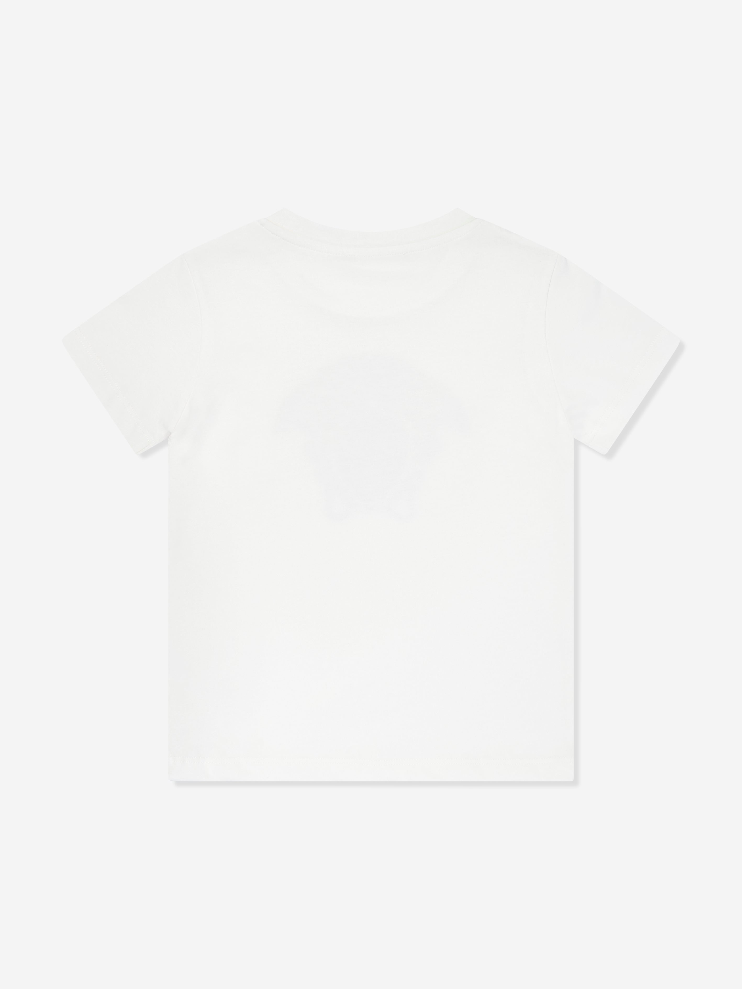 Versace Girls Diamante Medusa T-Shirt in White